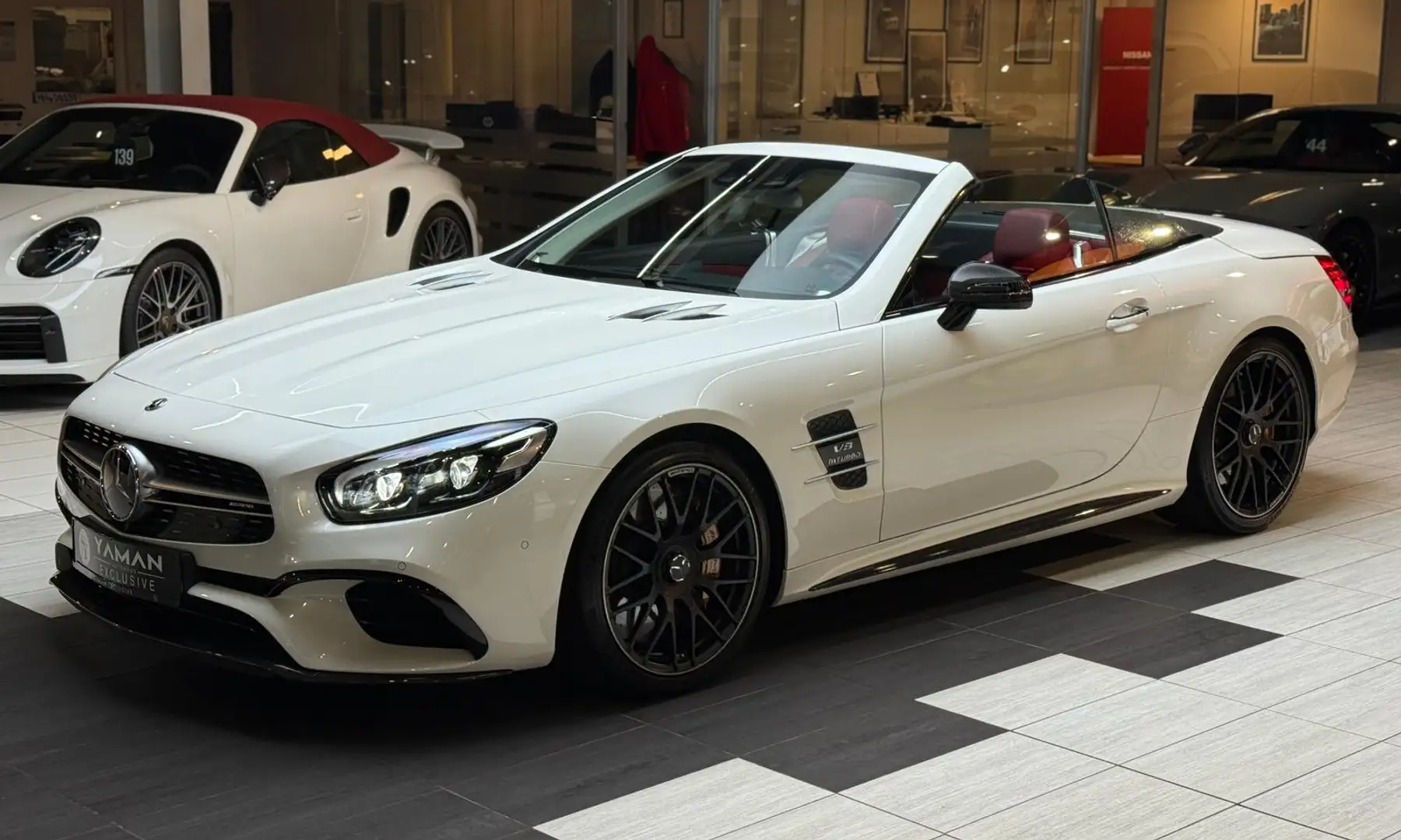 Mercedes-Benz SL 63 AMG *Keramik*Magic Sky*Carbon*B&O*Driver's Weiß - 2