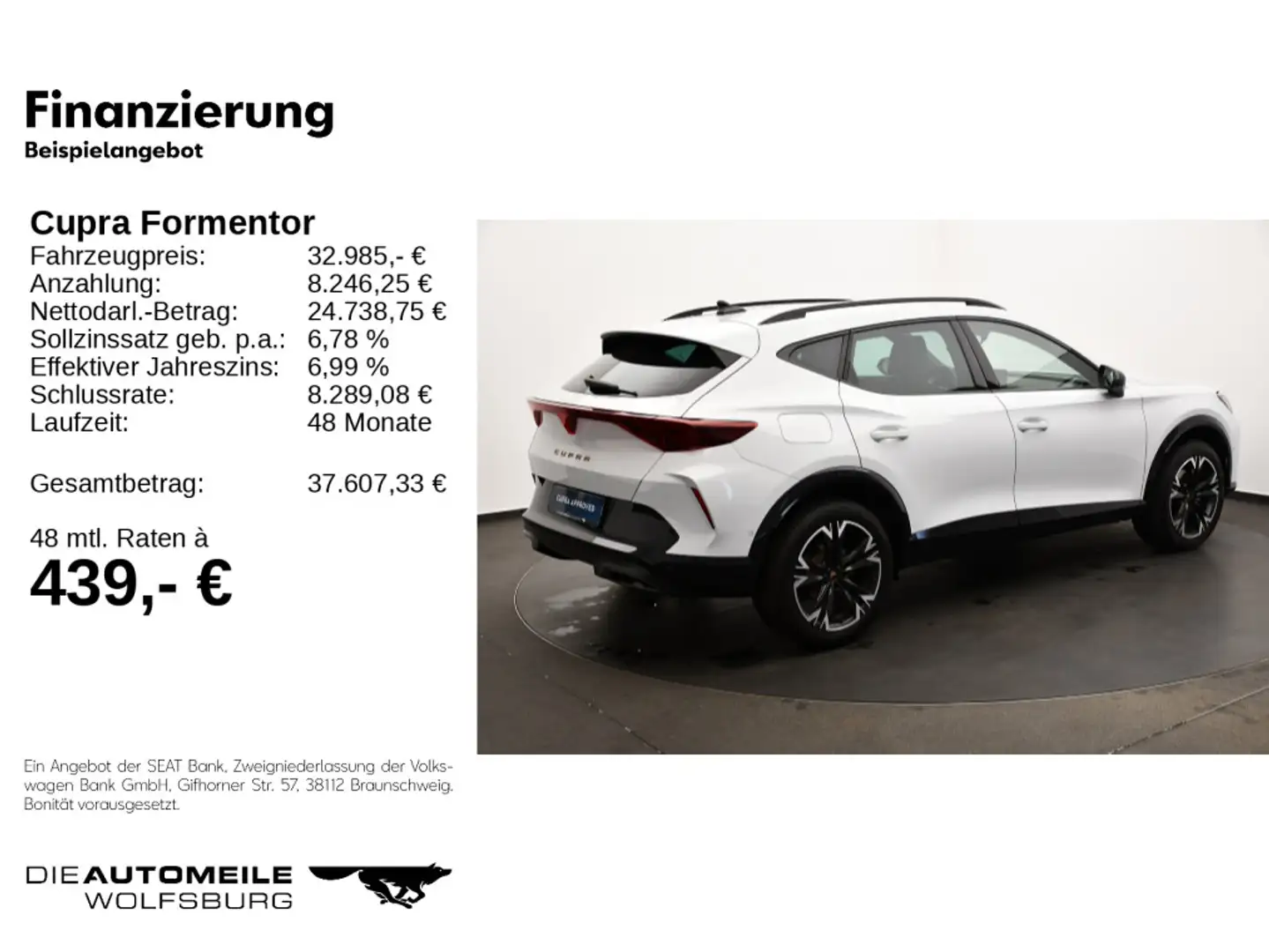CUPRA Formentor 1.5 eTSI 110 kW Weiß - 2