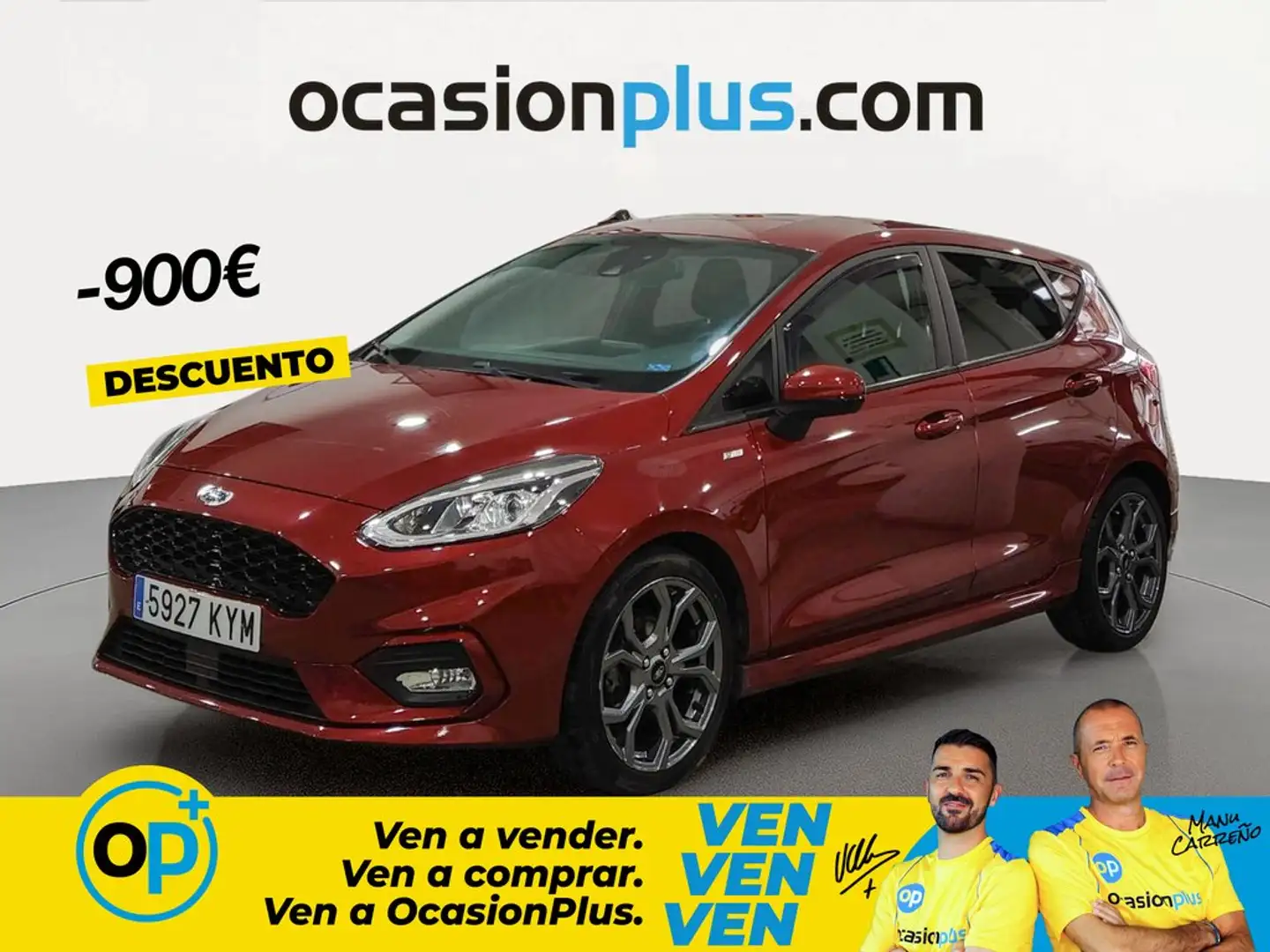 Ford Fiesta 1.0 EcoBoost S/S ST Line 100 Rojo - 1