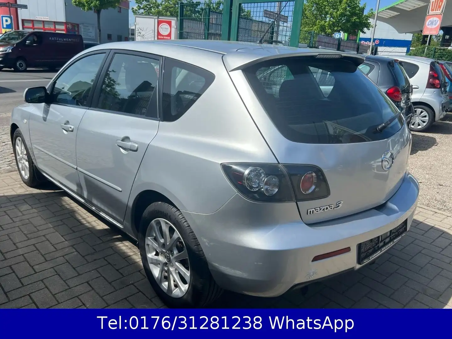 Mazda 3 Lim. 1.6 Sport Active !! Tüv-Service Neu !! srebrna - 2