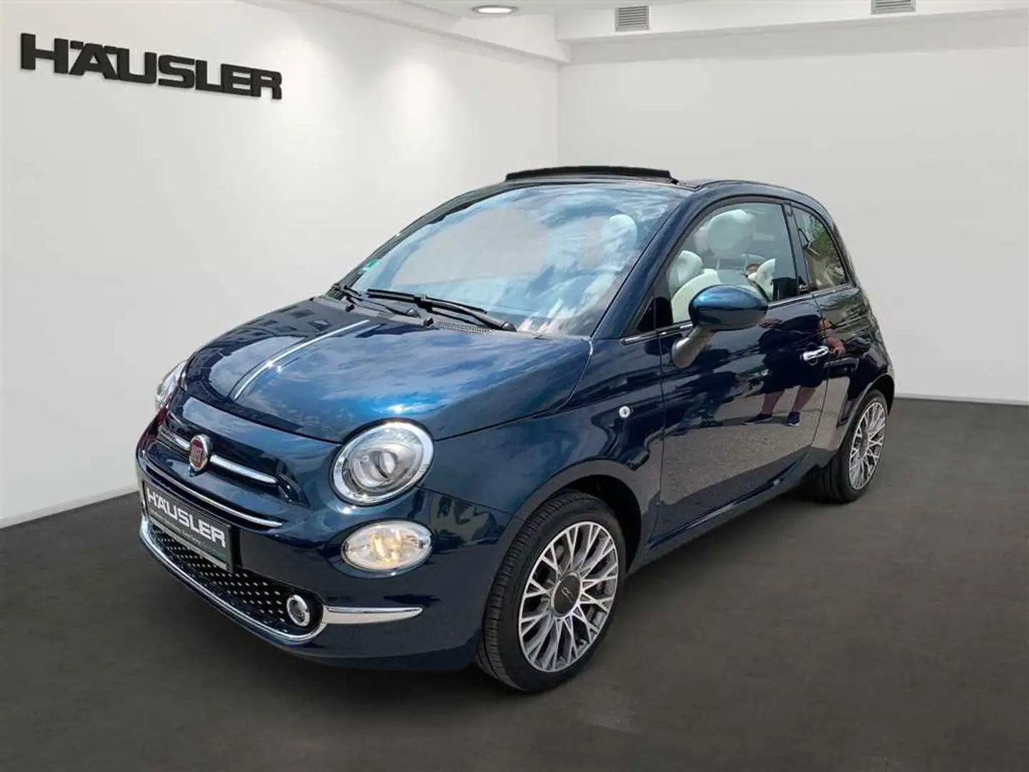 Fiat 500C 1.2 Star Beats PDC Navi Klimaautomatik CarPlay Tem Blauw - 1