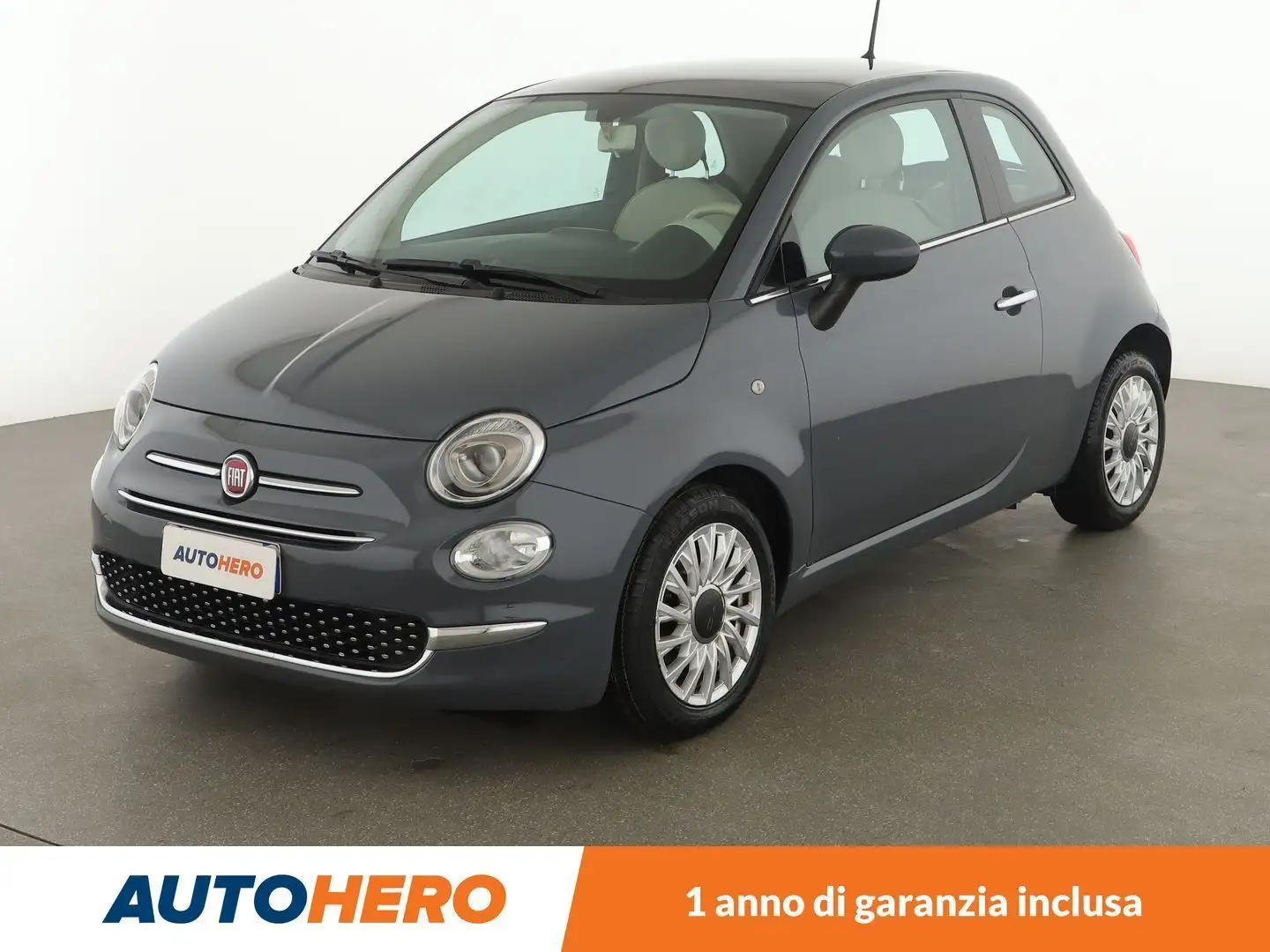 Fiat 500 0.9 Lounge 85 CV Gris - 1