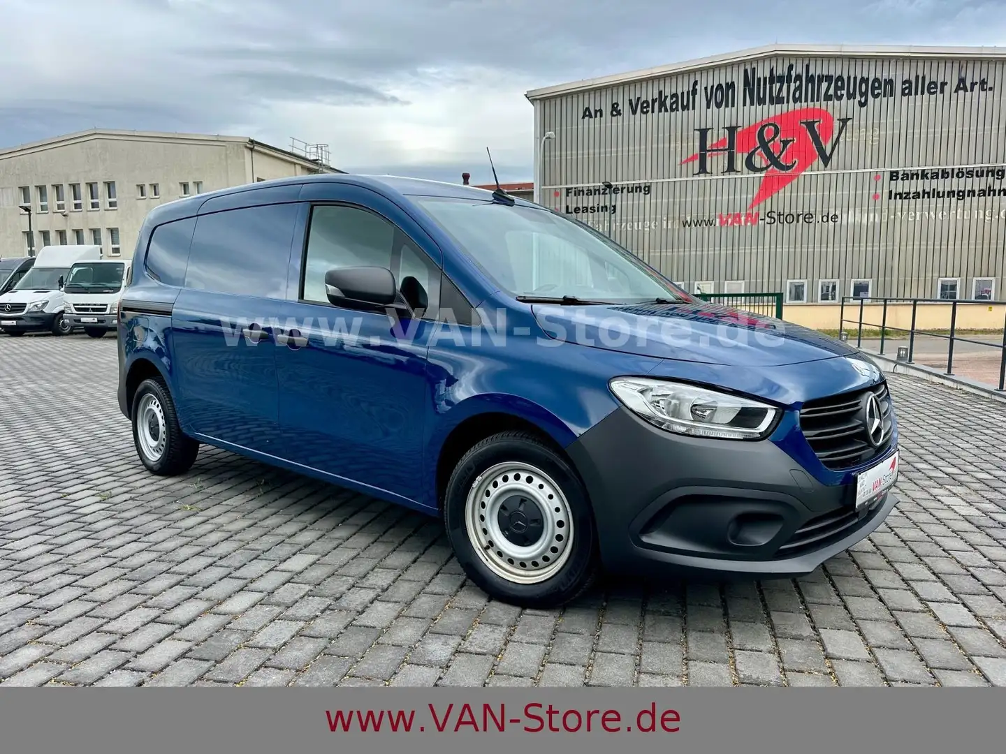 Mercedes-Benz Citan CITAN KASTEN 110 CDI EXTRA LANG KLIMA/AHK/PTC Blau - 1
