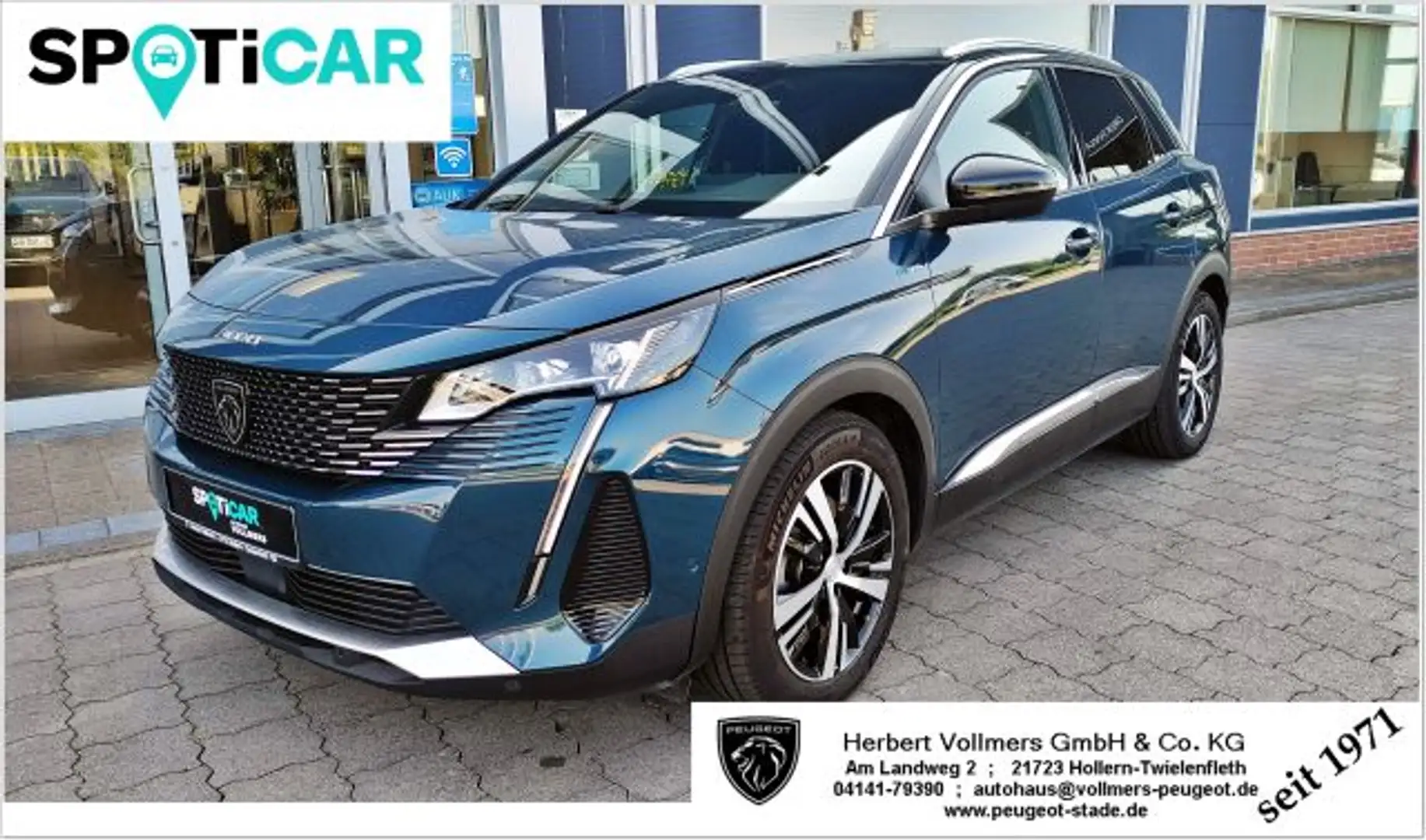 Peugeot 3008 Hybrid 225 e-EAT8 GT Bleu - 1