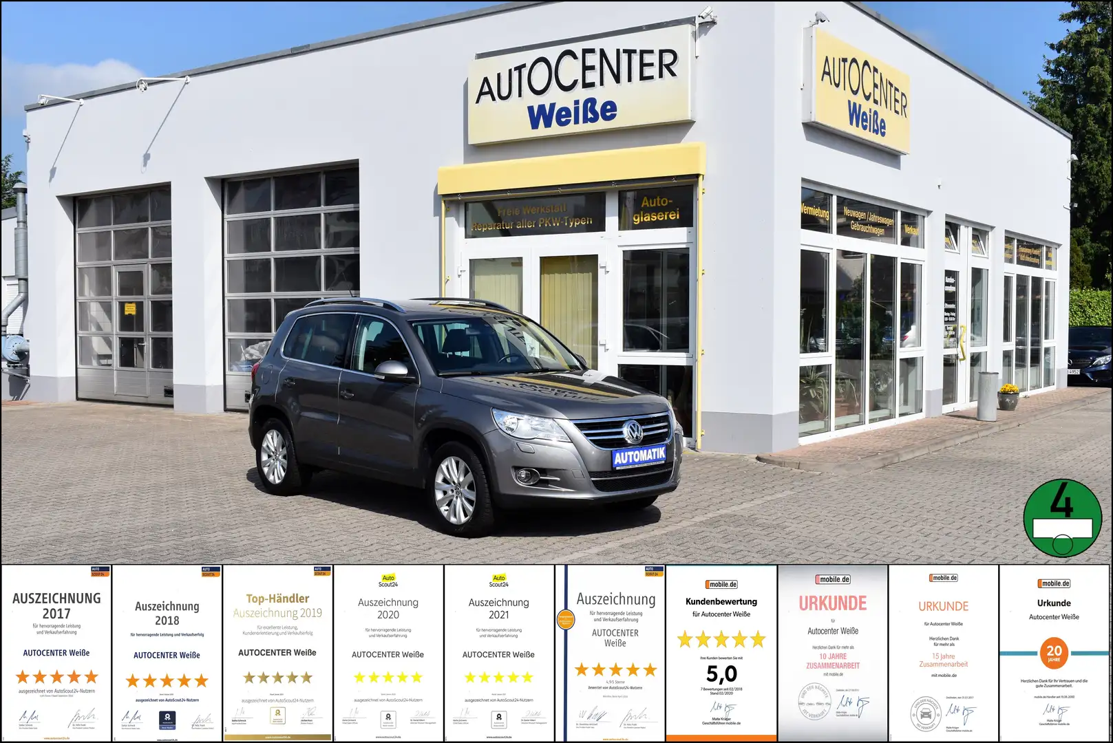 Volkswagen Tiguan Sport  4Motion Automatik TÜV-Neu Garantie Gri - 1