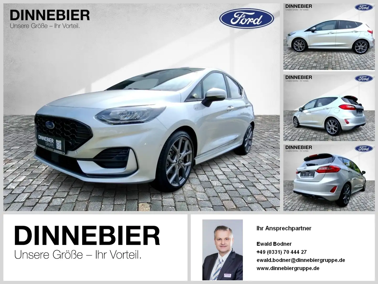 Ford Fiesta ST-LINE *LED*PDC*RFK*NAVI*GJR* ALU*NL* Plateado - 1