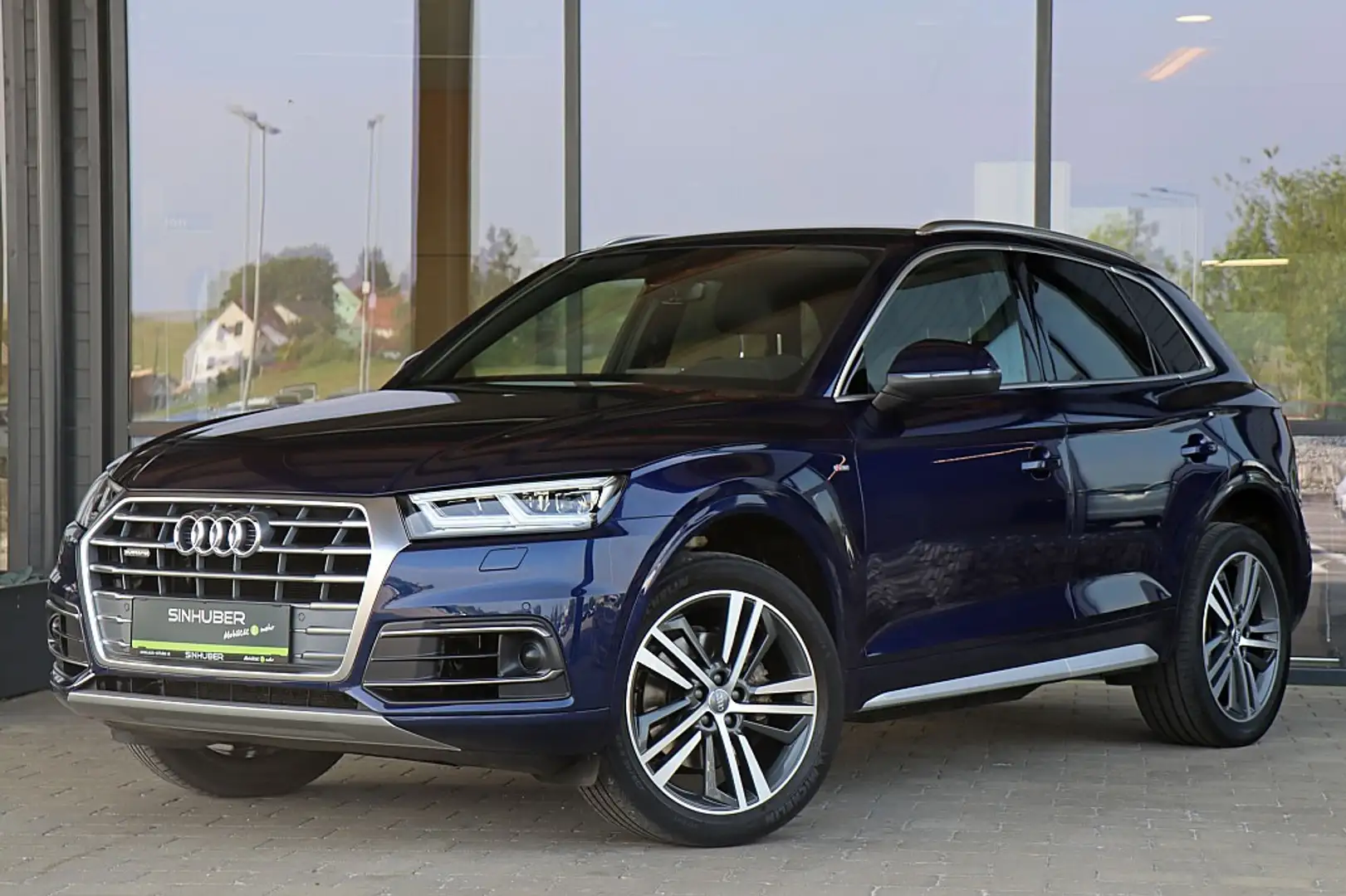 Audi Q5 2,0 TDI quattro sport S-tronic 3x Sline 20", AC... Bleu - 1
