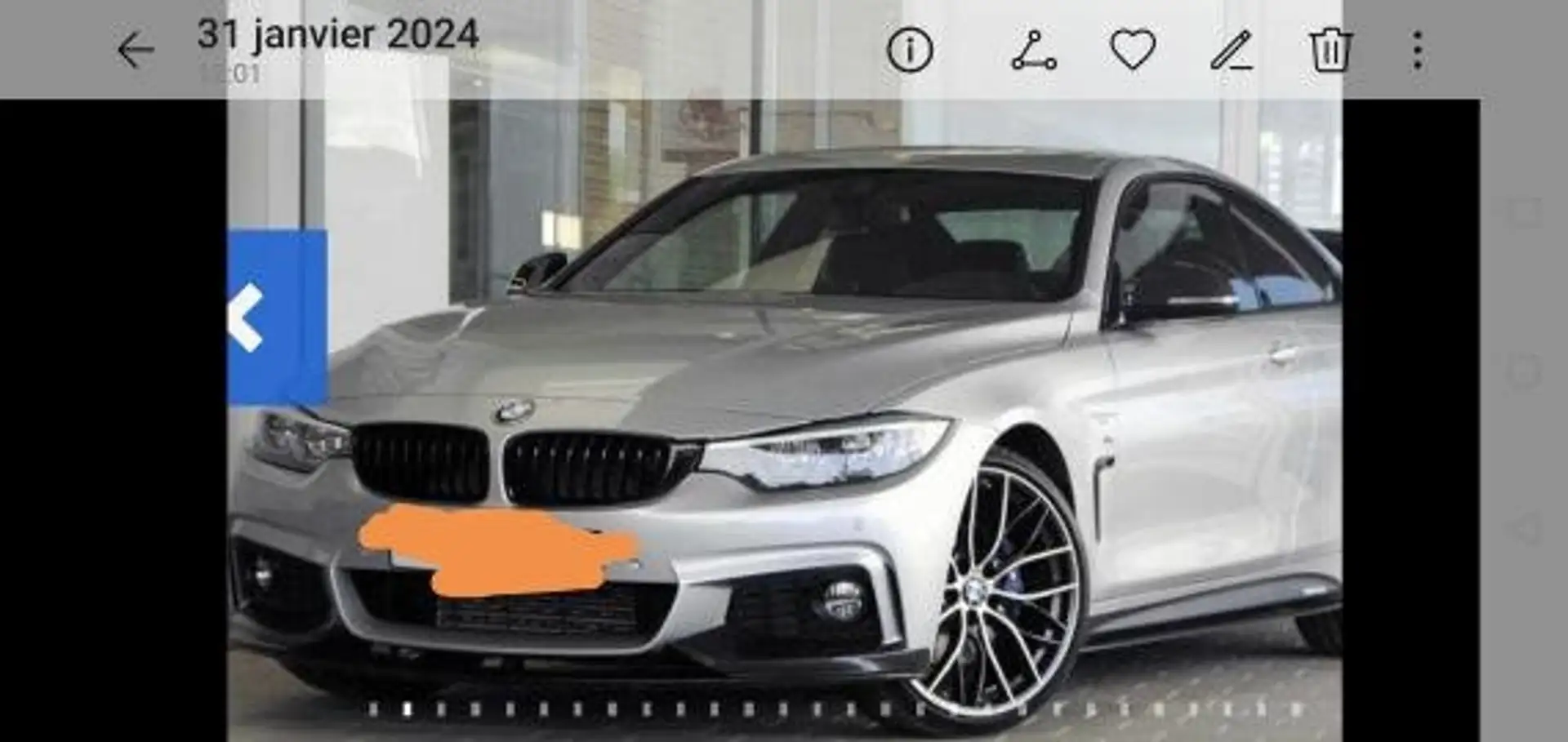 BMW 420 420 d Argent - 1