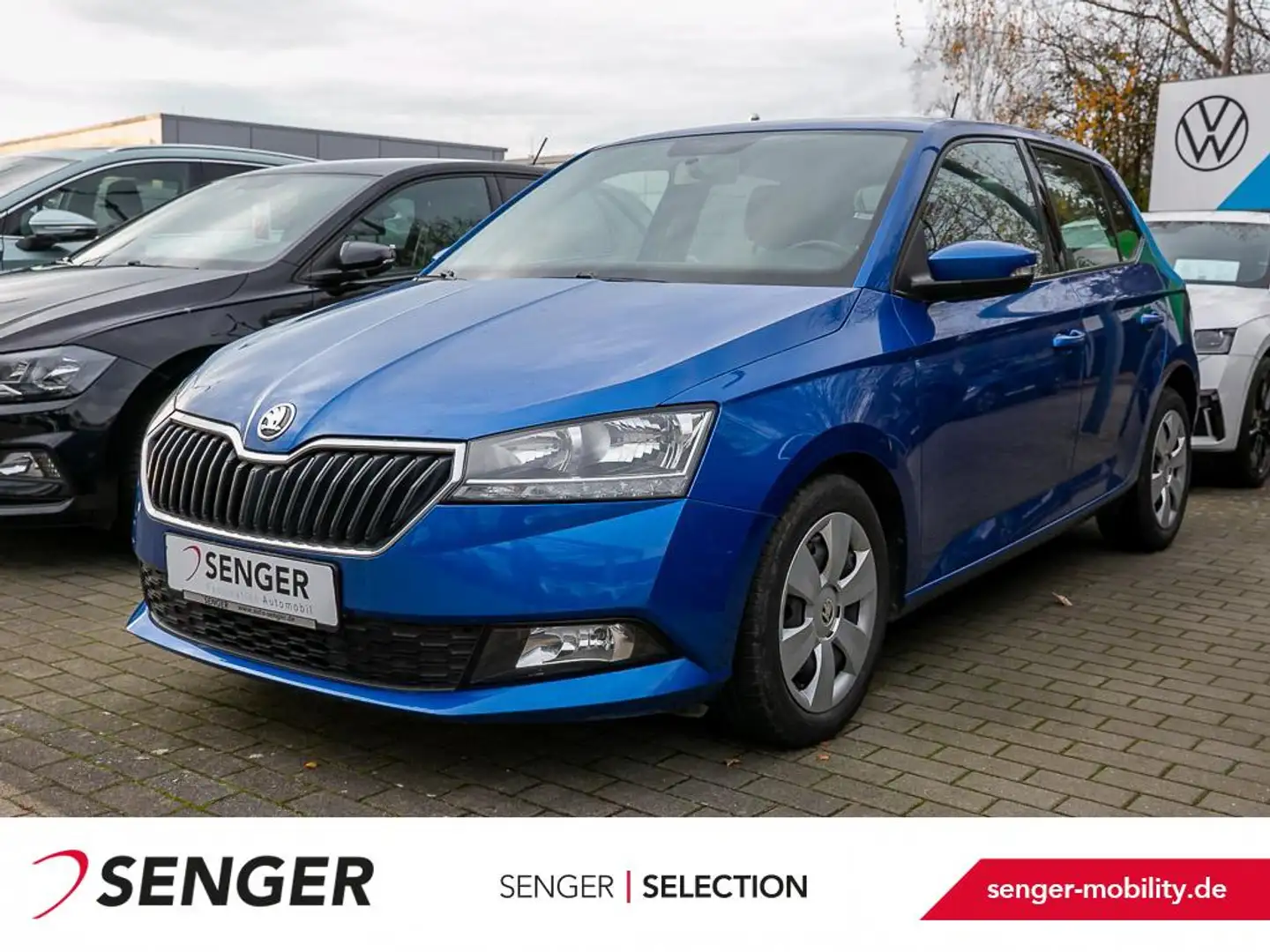 Skoda Fabia 1.0 TSI Ambition DSG SHZ Klima Bluetooth Blau - 1