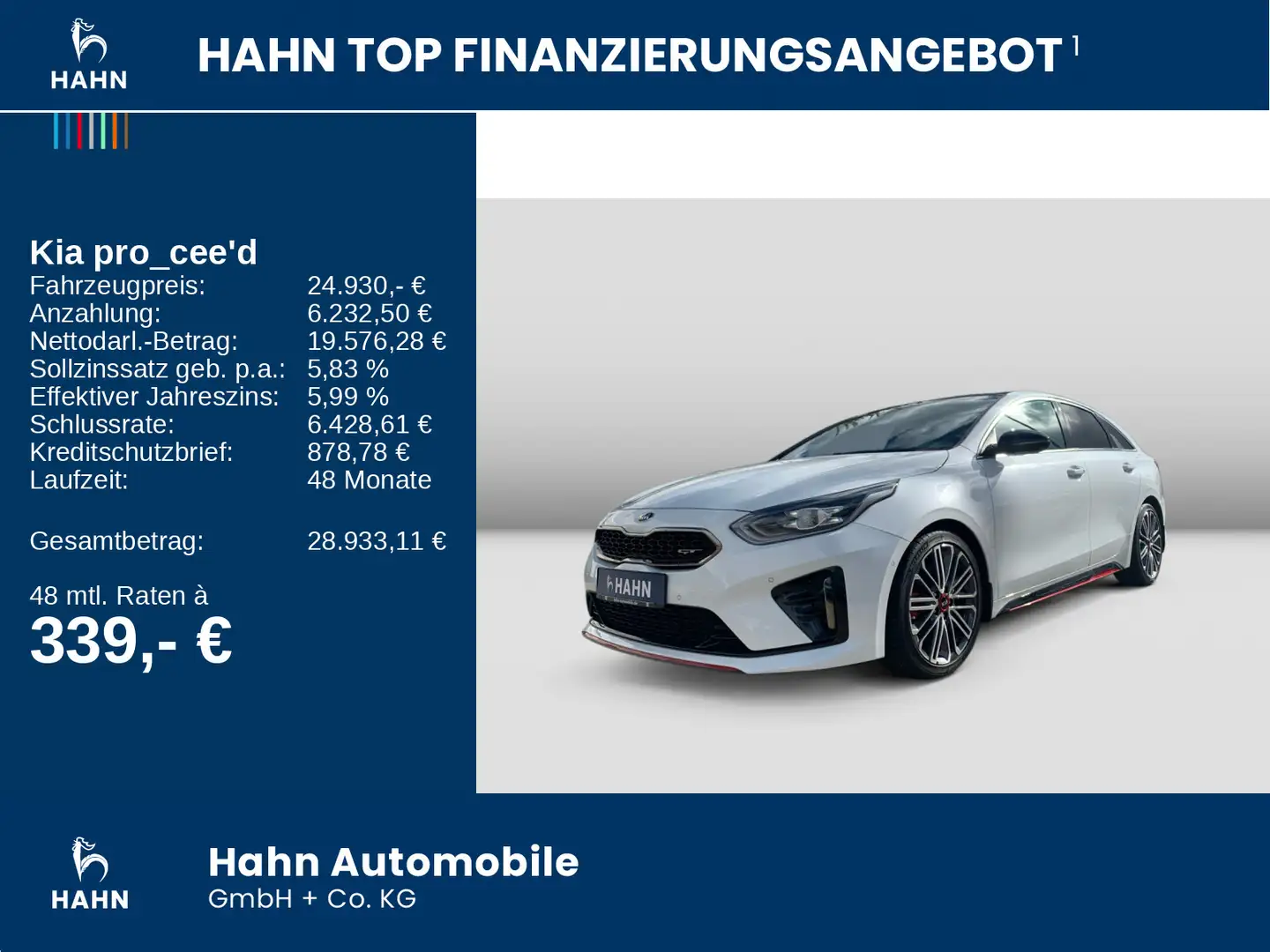 Kia ProCeed / pro_cee'd GT 1.6T-GDI DCT7 Cam Tempo Climatr LED Weiß - 2