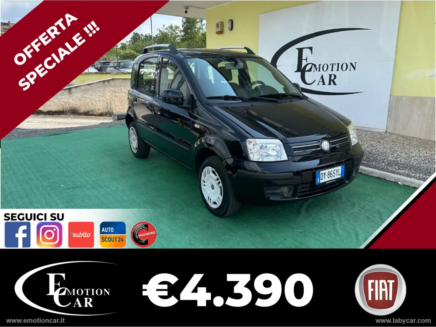 Fiat Panda 1.2 Dynamic METANO - 2010 Negru - 1