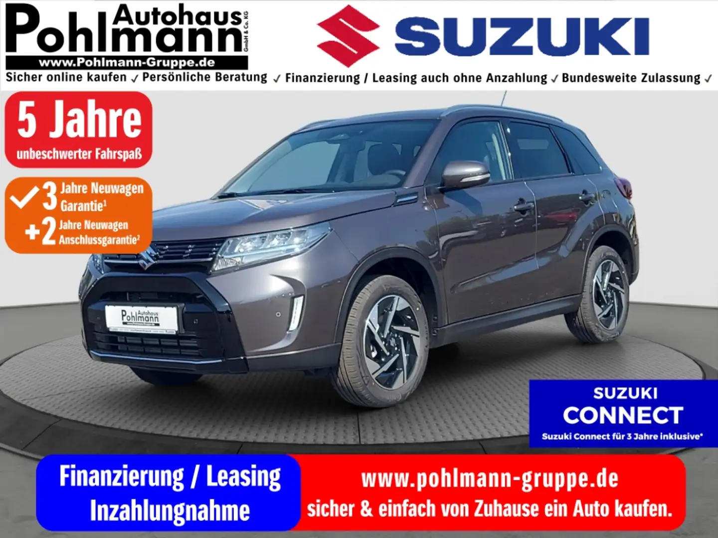Suzuki Vitara 1.4 HYBRID Comfort+ Navi LED Apple CarPlay Android Gris - 1