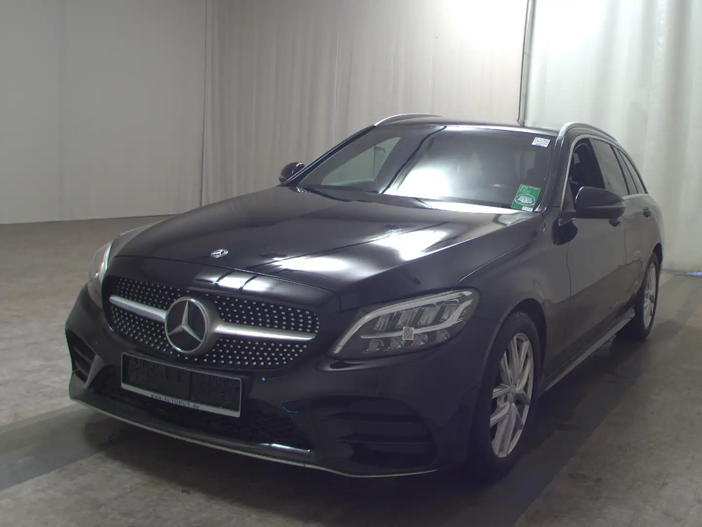 Mercedes-Benz C 220 T d AMG-Line Navi LED Burmester AHK RFK Noir - 2