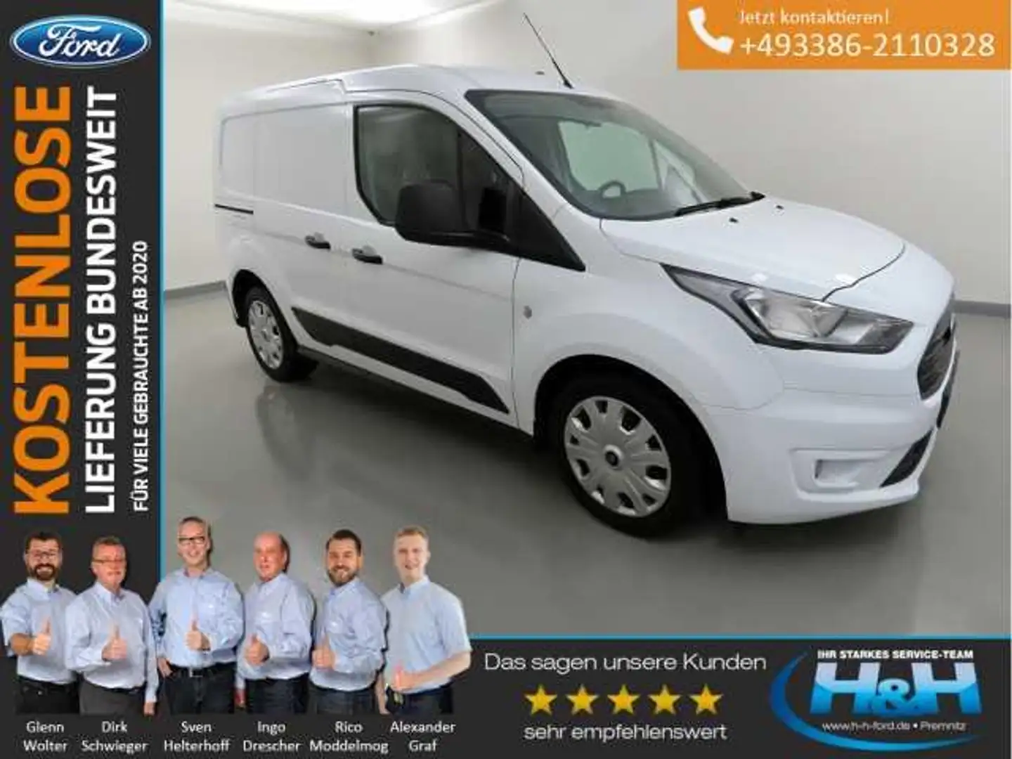Ford Transit Connect 1.5 Aut. 200 L1 Trend AHK+Kamera Білий - 1