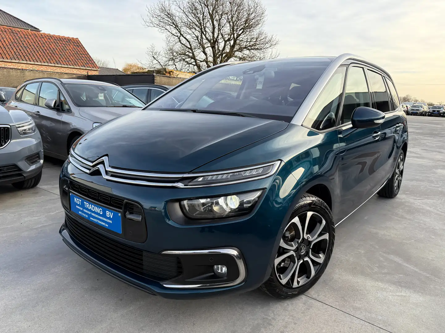 Citroen Grand C4 SpaceTourer 1.5 BLUEHDI AUTOMAAT 7 ZIT NAVI LEDER XENON CAMERA Blauw - 1