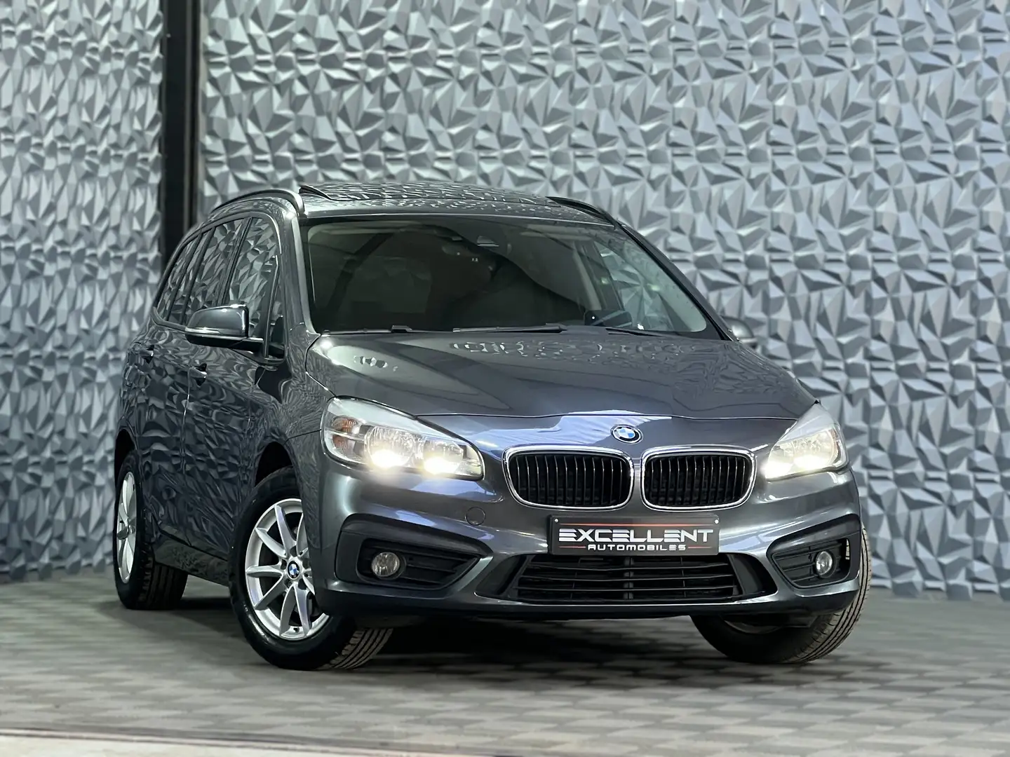 BMW 216 d*Gran Tourer*7 place*BLUETOOTH*PDC*GARANTIE Grijs - 2