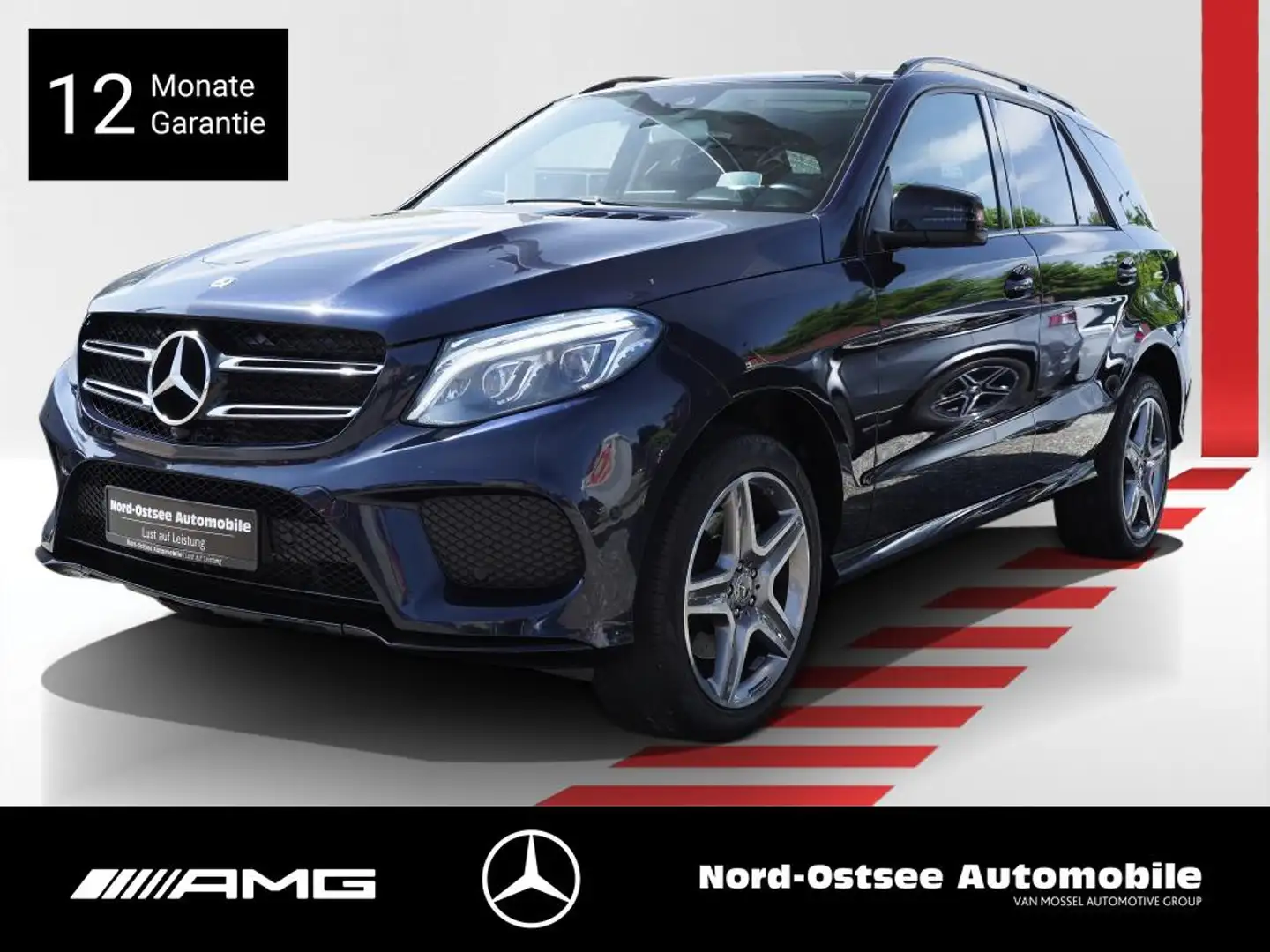 Mercedes-Benz GLE 350 d 4M AMG STANDHZG AHK NIGHT PANO LED HUD Bleu - 1