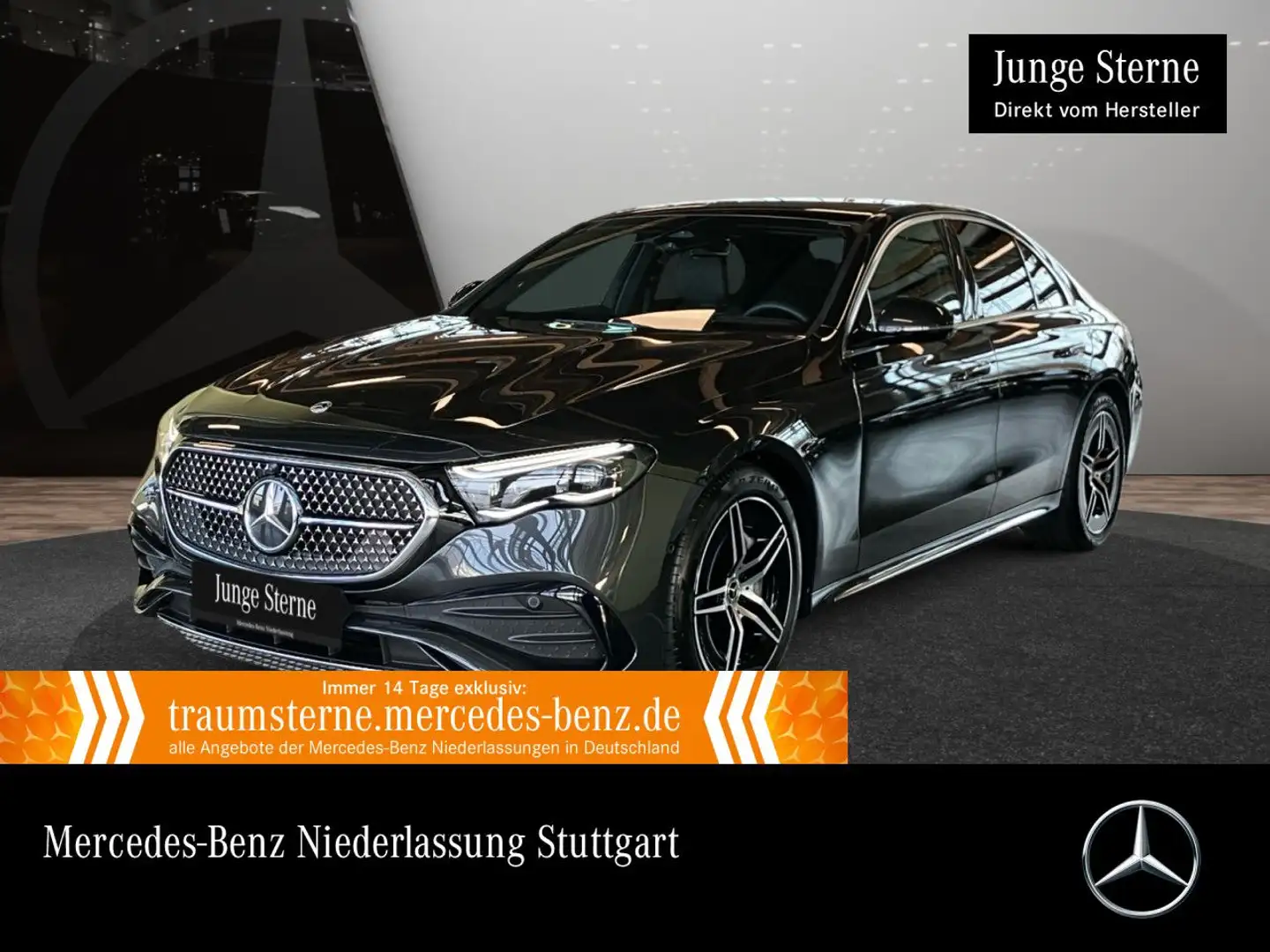 Mercedes-Benz E 200 AMG 360° Pano Distr. AHK Spurhalt-Ass Memory Grau - 1