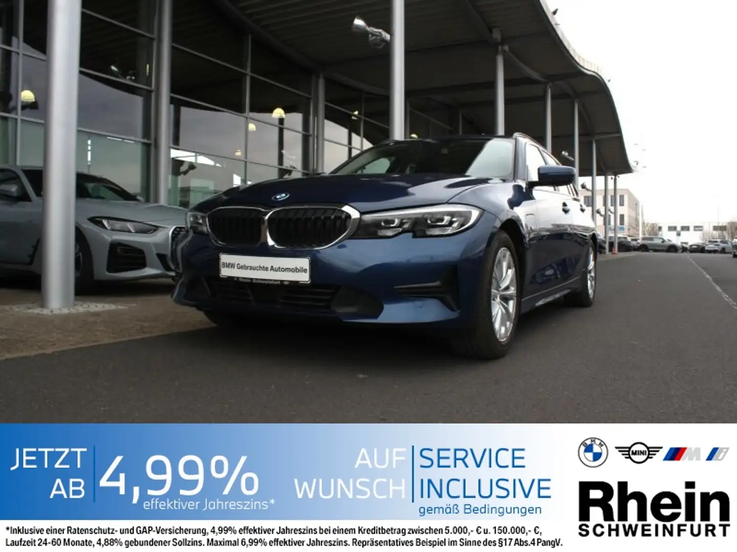 BMW 330 e Tour. Advantage LiveCockpit.AHK.Teilleder Blauw - 1