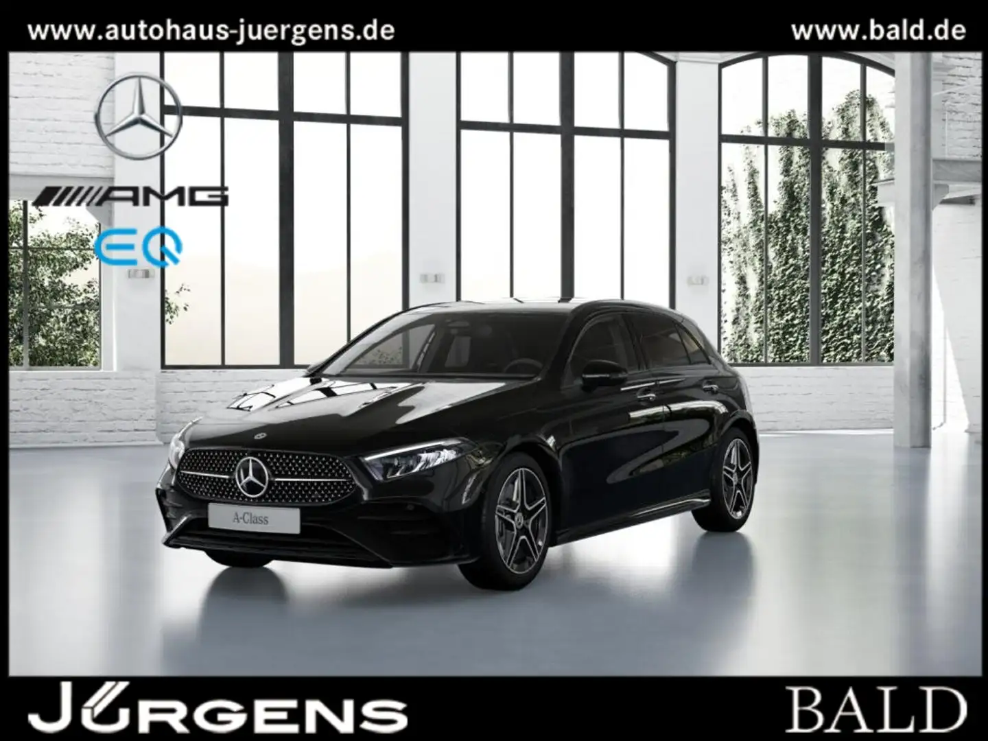 Mercedes-Benz A 250 4M AMG-Sport/Burm/Night/Stdhz/Totw/Keyl/18 Schwarz - 1