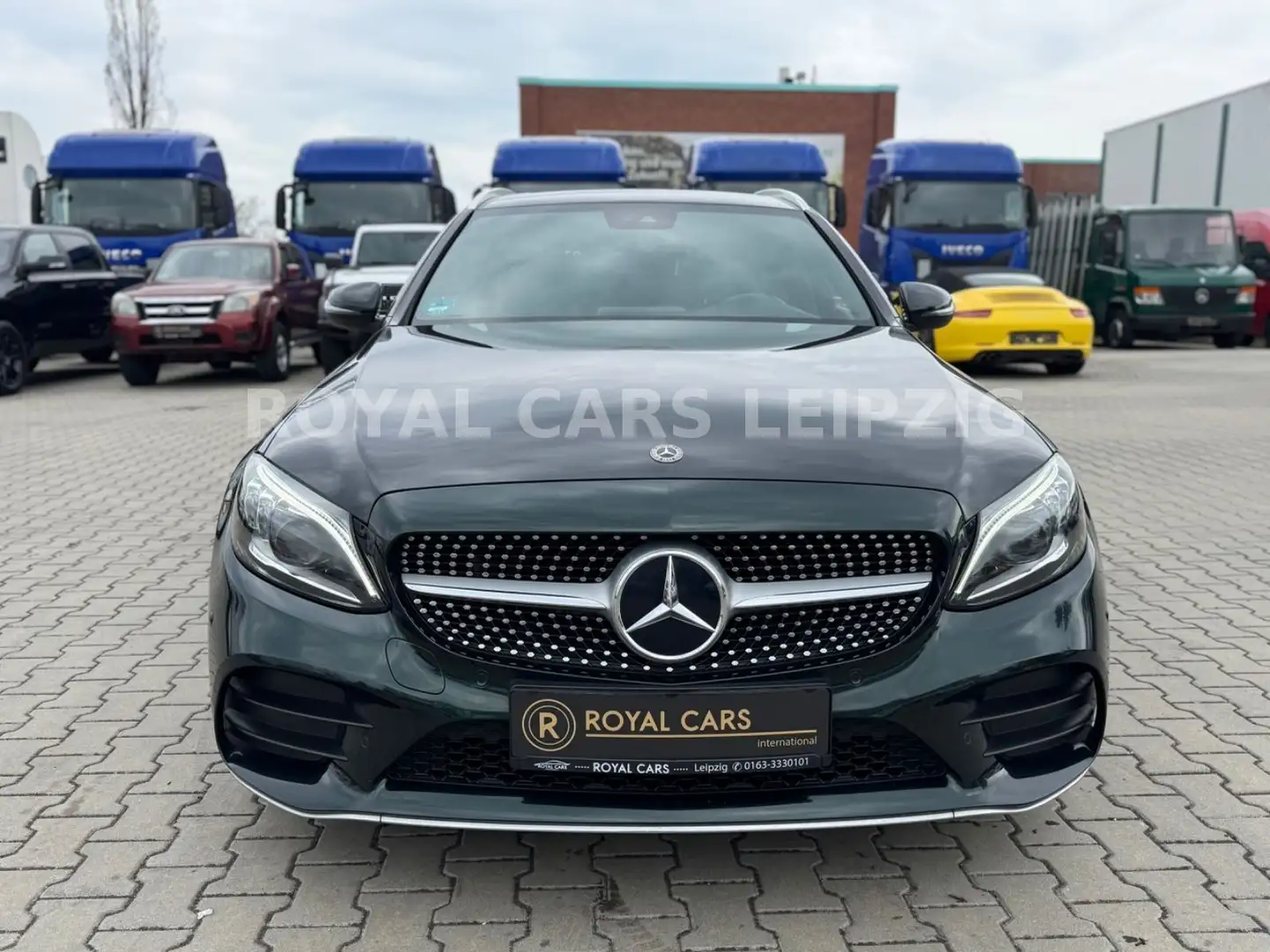 Mercedes-Benz C 220 d AMG|LED|AHK|D/A Tacho|Sonderlackierung| Grün - 2