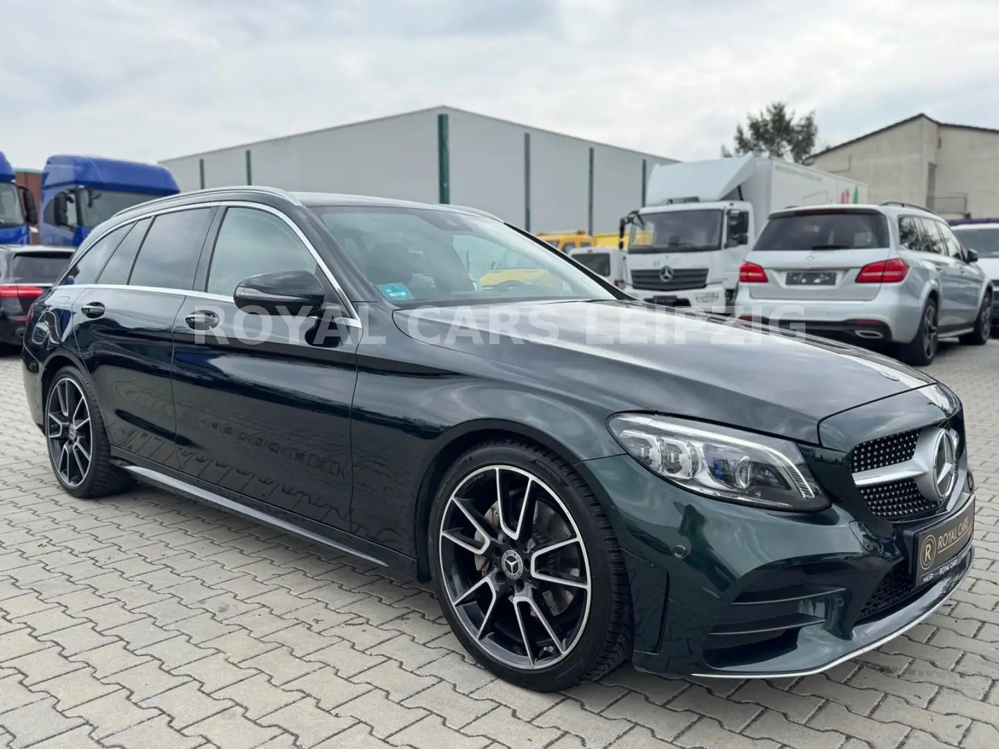Mercedes-Benz C 220 d AMG|LED|AHK|D/A Tacho|Sonderlackierung| Grün - 1