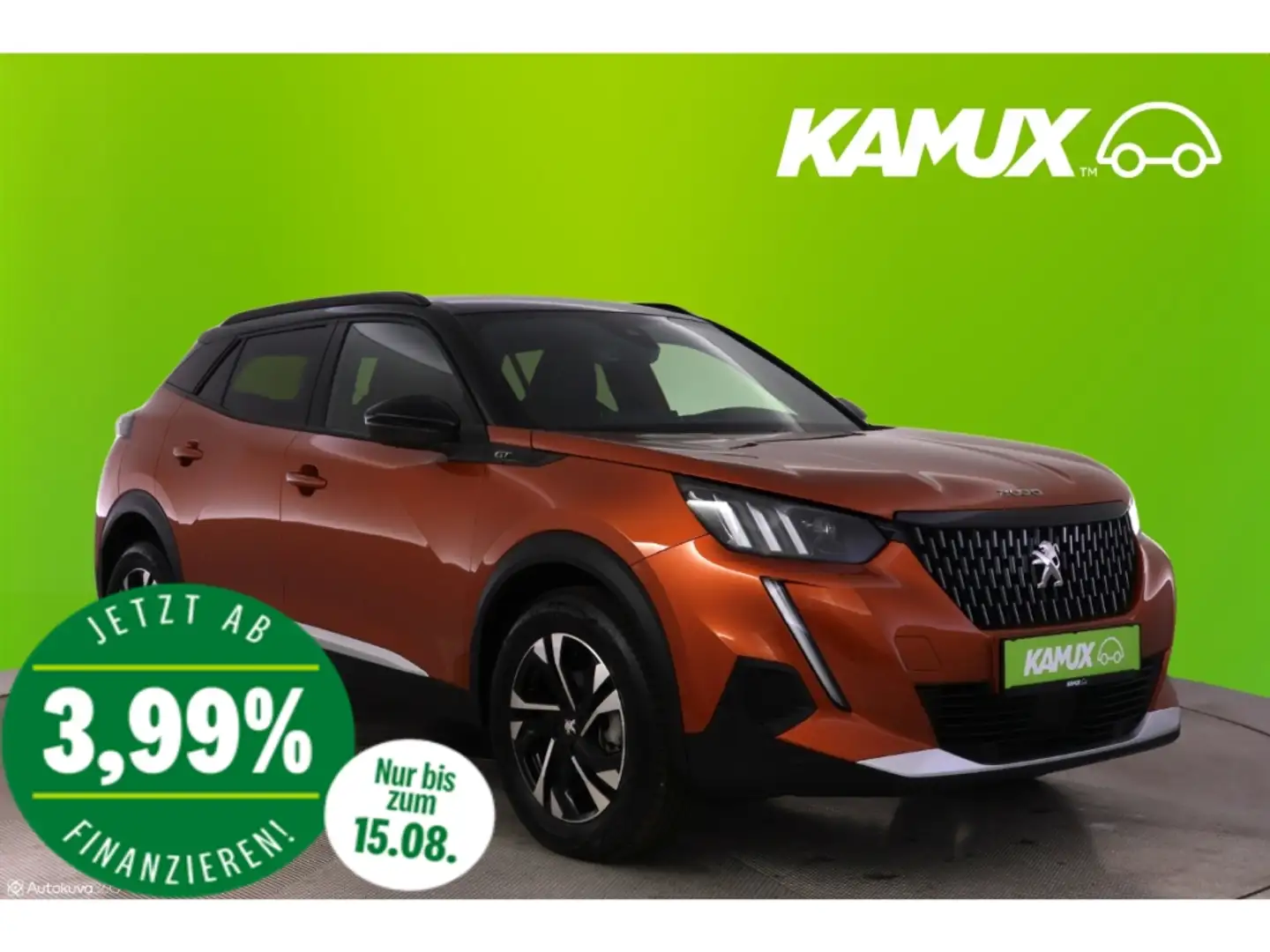 Peugeot 2008 1.2PureTech GT+LED+NAVI+KAMERA+PDC Naranja - 1