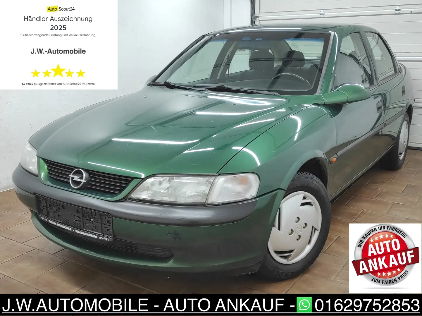 Opel Vectra B X 1.6 SZR KLIMAANLAGE USB AUX-IN SERVO ABS M+S Grün - 2