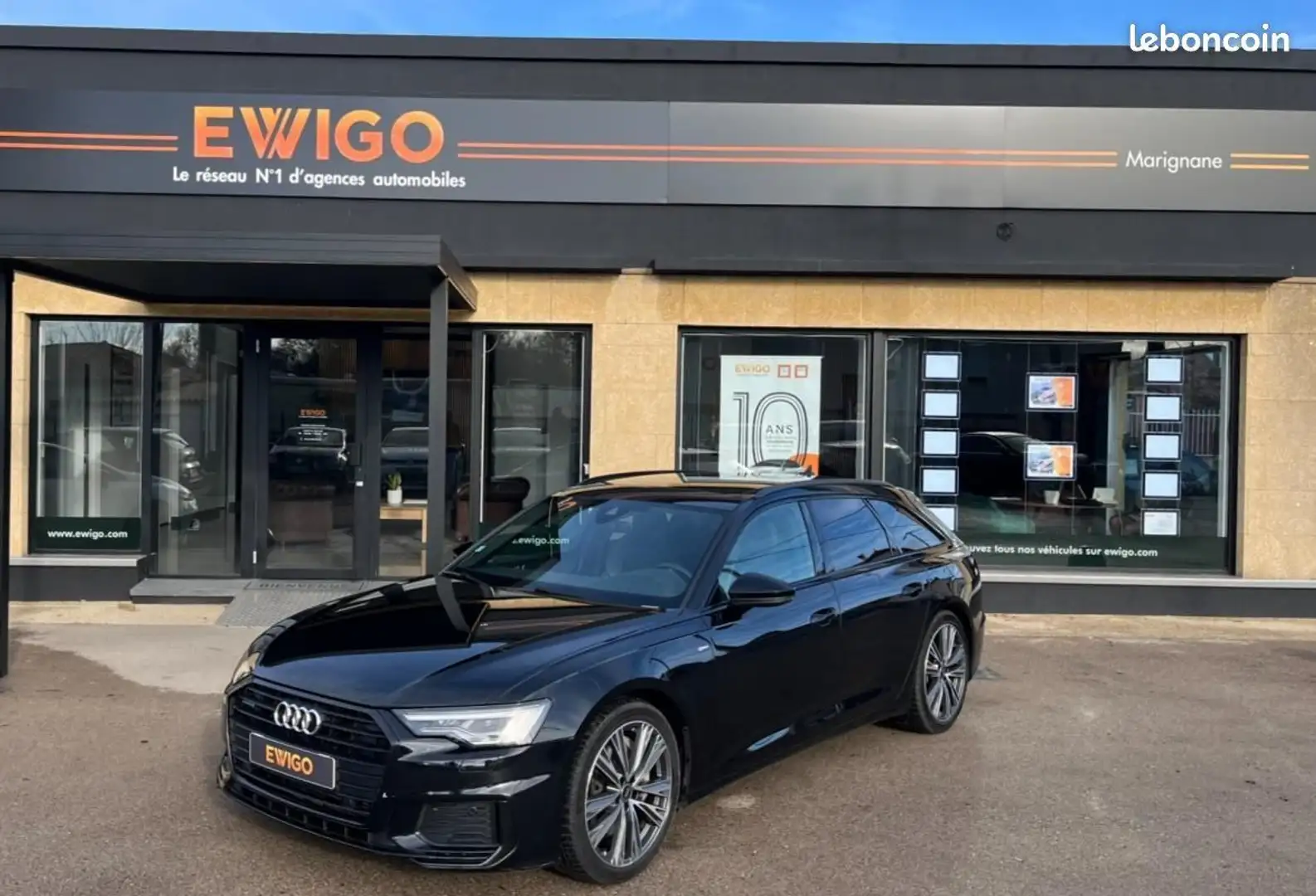 Audi A6 2.0 50 TFSIE 299CH PHEV HYBRID S-LINE QUATTRO S-TR Noir - 1