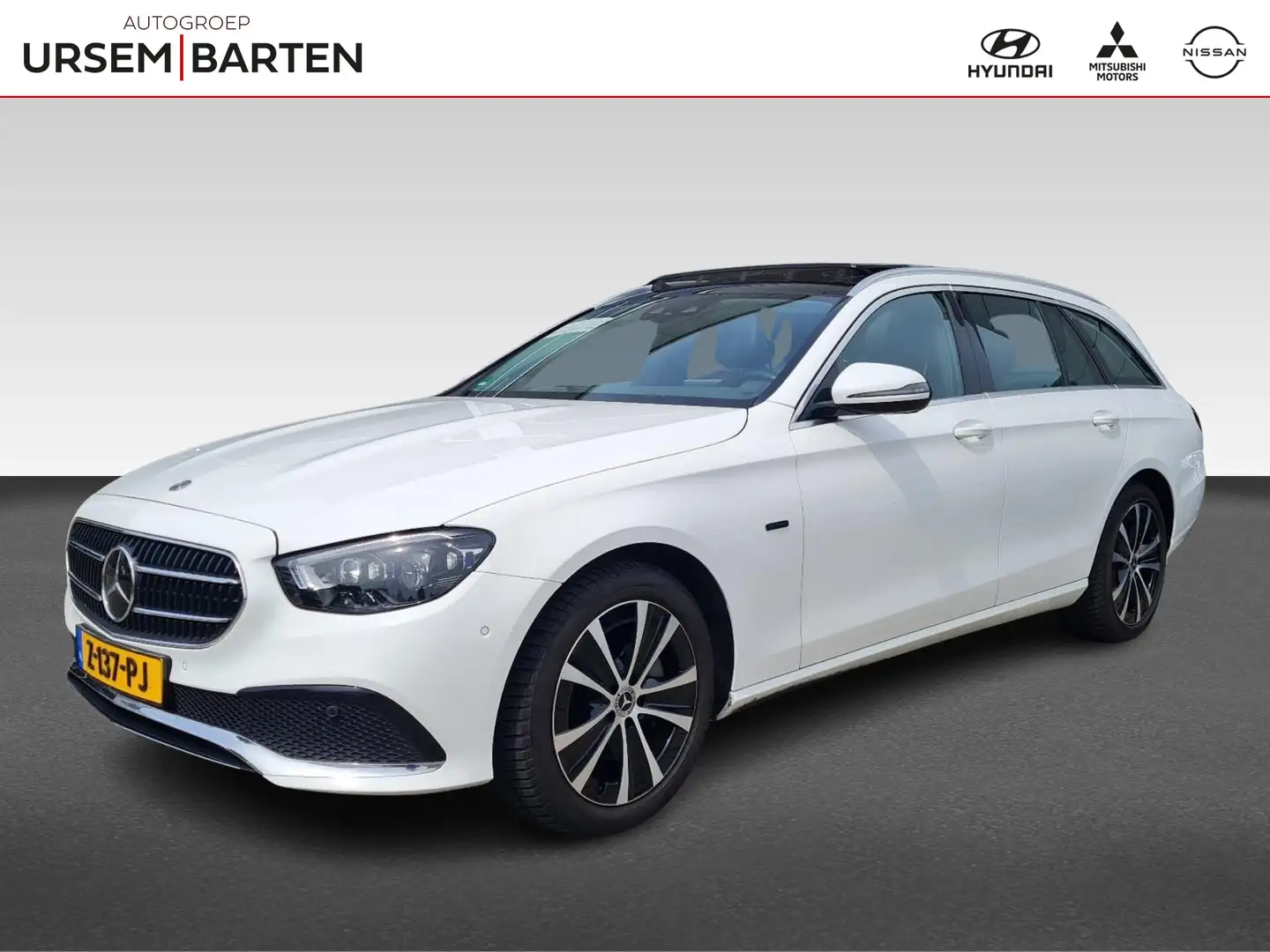 Mercedes-Benz E 300 Estate e AMG Line | Burmester | schuifdak | Wit - 1
