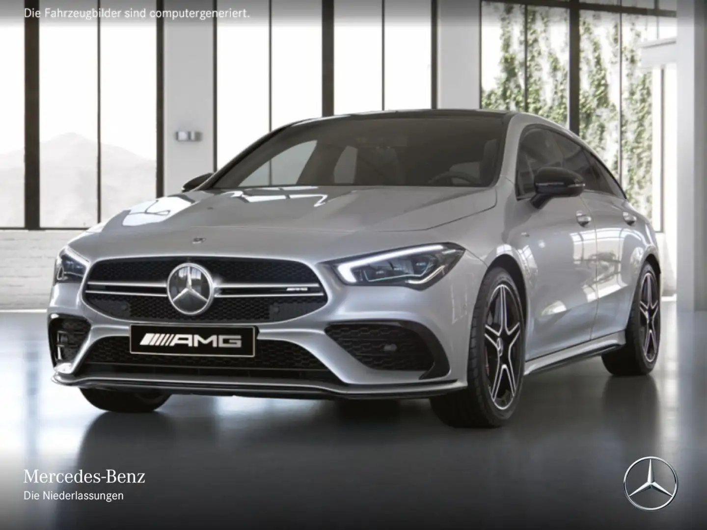 Mercedes-Benz CLA 35 AMG CLA 35 4M AMG+PANO+360°+MULTIBEAM+7G Silber - 2