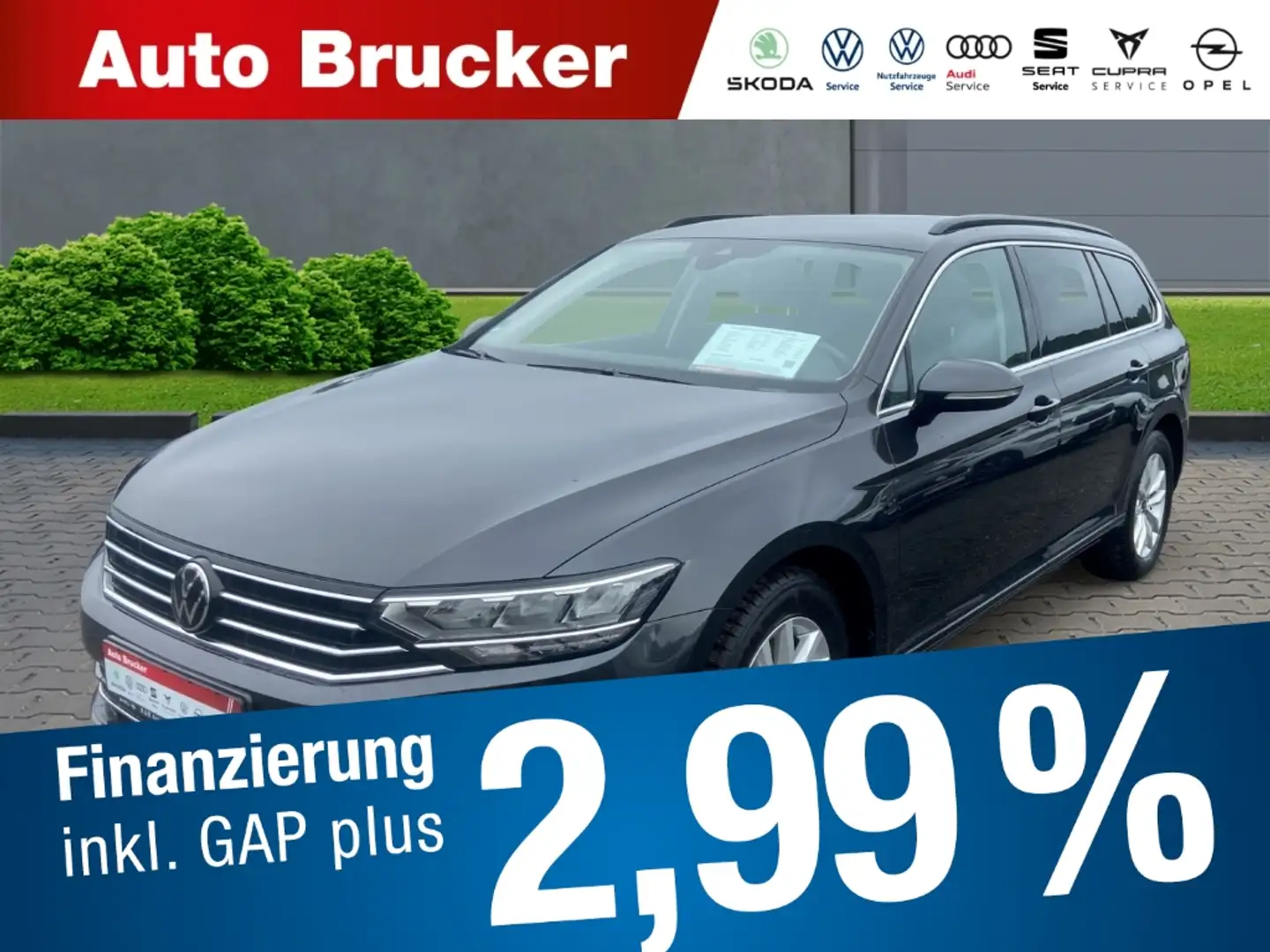Volkswagen Passat Variant Business 2.0 TDI+Anhängerkupplung+Navi Grau - 1
