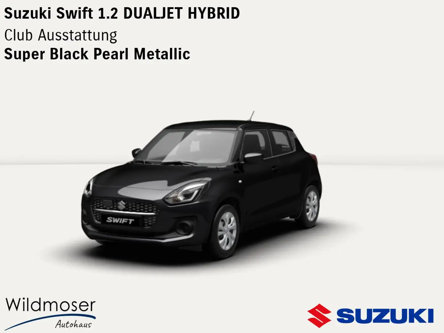 Suzuki Swift ❤️ 1.2 DUALJET HYBRID ⏱ 5 Monate Lieferzeit ✔️ Clu Schwarz - 1