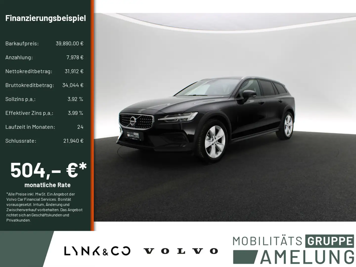 Volvo V60 Cross Country B4 Plus AWD KAMERA NAVI LED Schwarz - 1