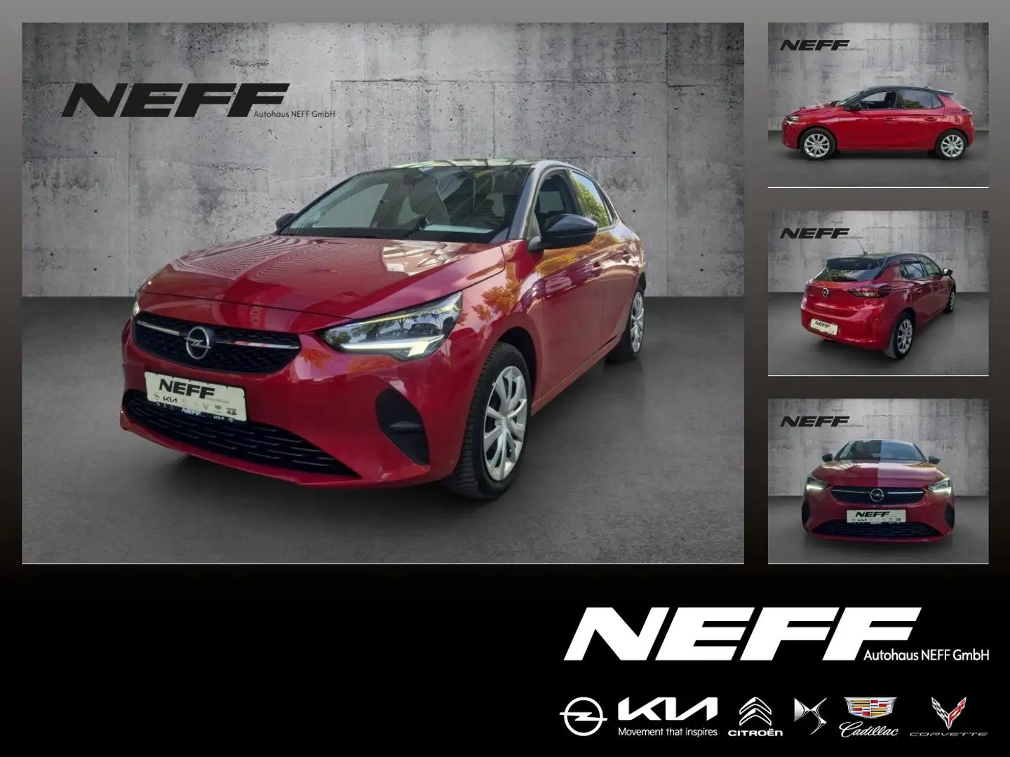 Opel Corsa F e Edition +FLA KAM LED KlimaA PDC SpurH Rosso - 1