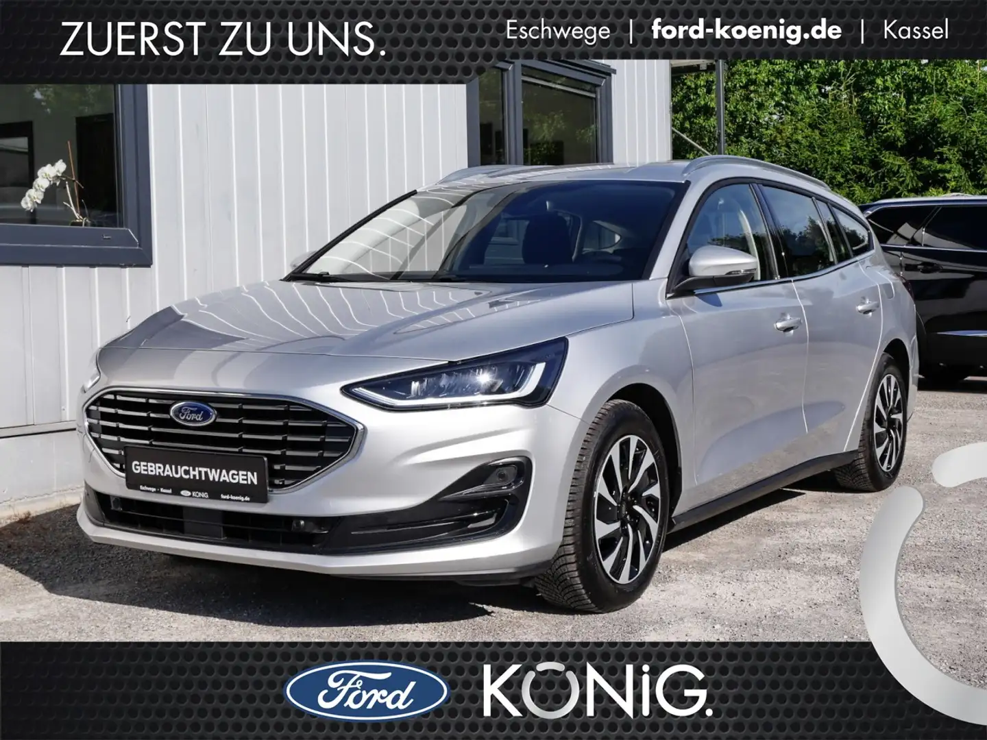 Ford Focus Titanium 1.0 EB MHEV AHK+Kamera+Navigation Klima Plateado - 1