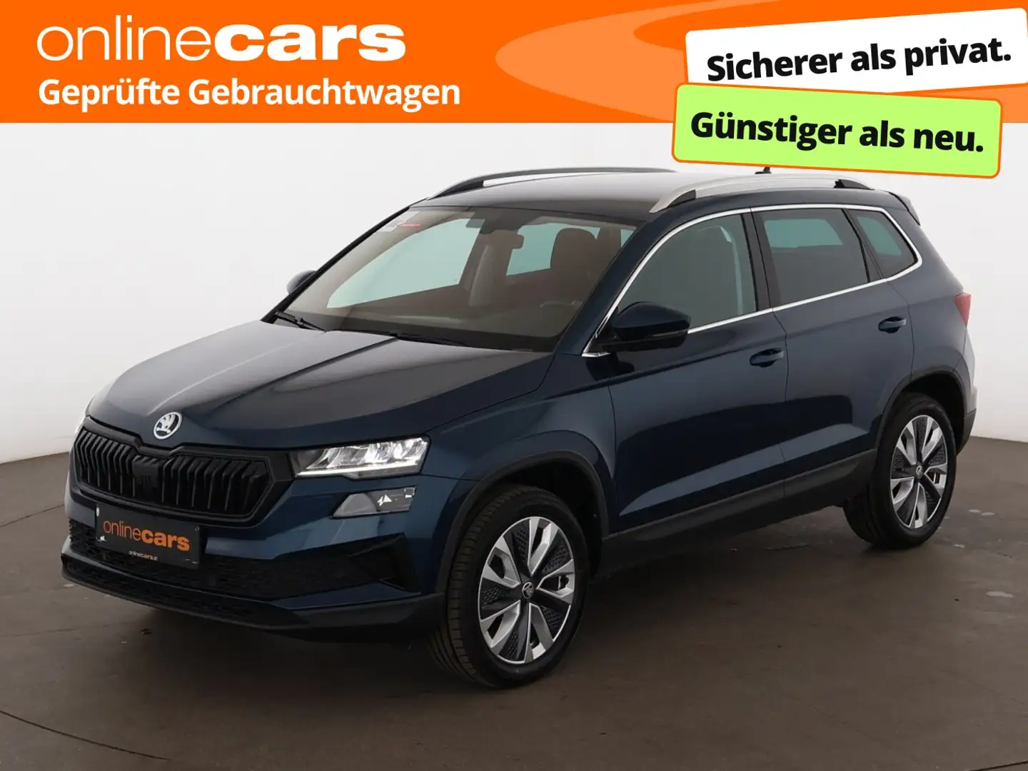 Skoda Karoq 2.0 TDI 4x4 Style Aut LED AHK SITZHZG R-CAM Blau - 1