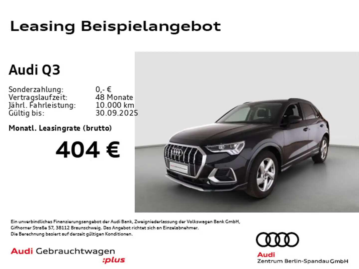 Audi Q3 35 TFSI Adv. S tronic *ACC*NAV+*LED*R-CAM* Schwarz - 1