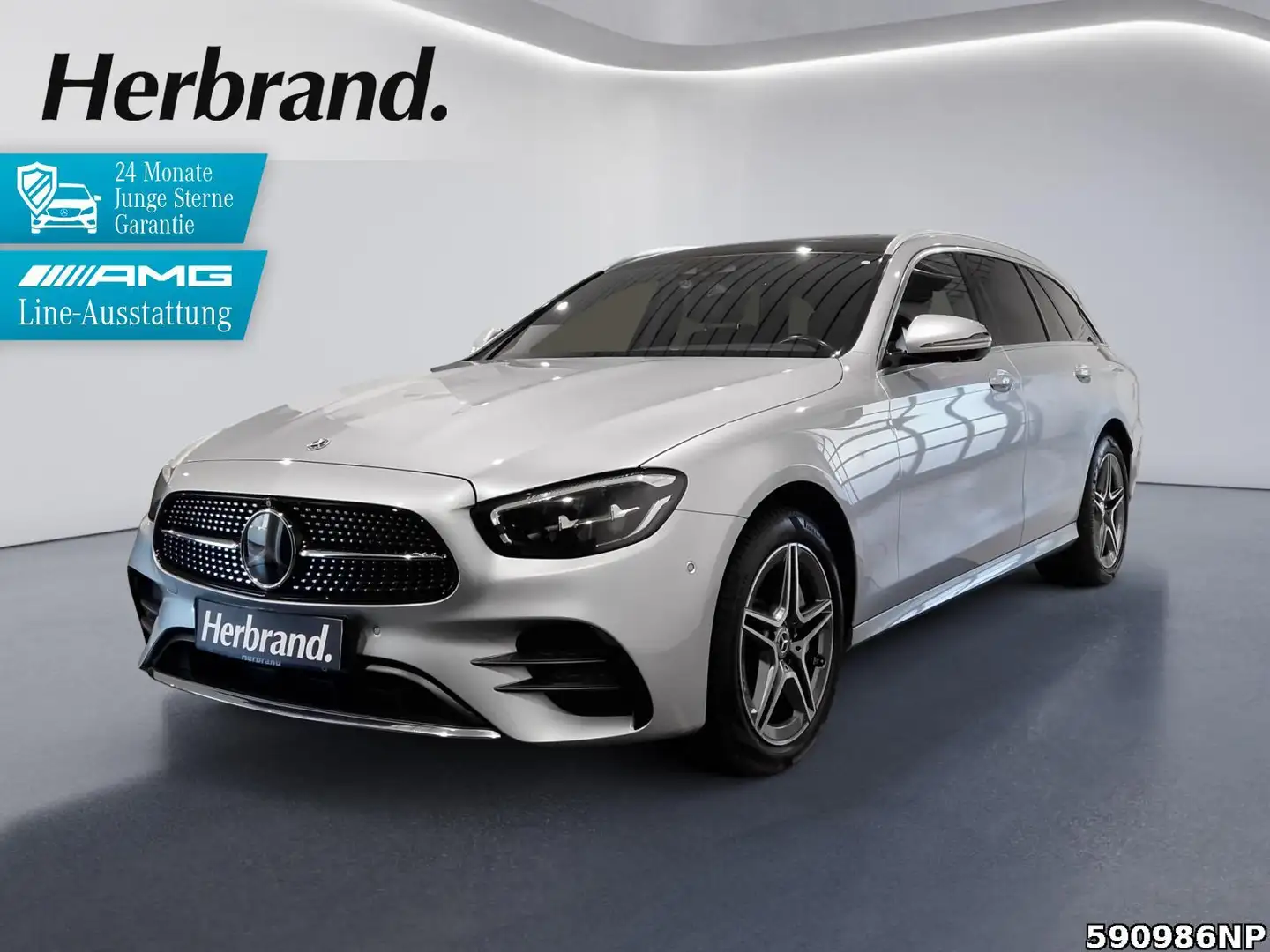 Mercedes-Benz E 300 T 4M AMG Ambiente Burmester Pano LED Argent - 1