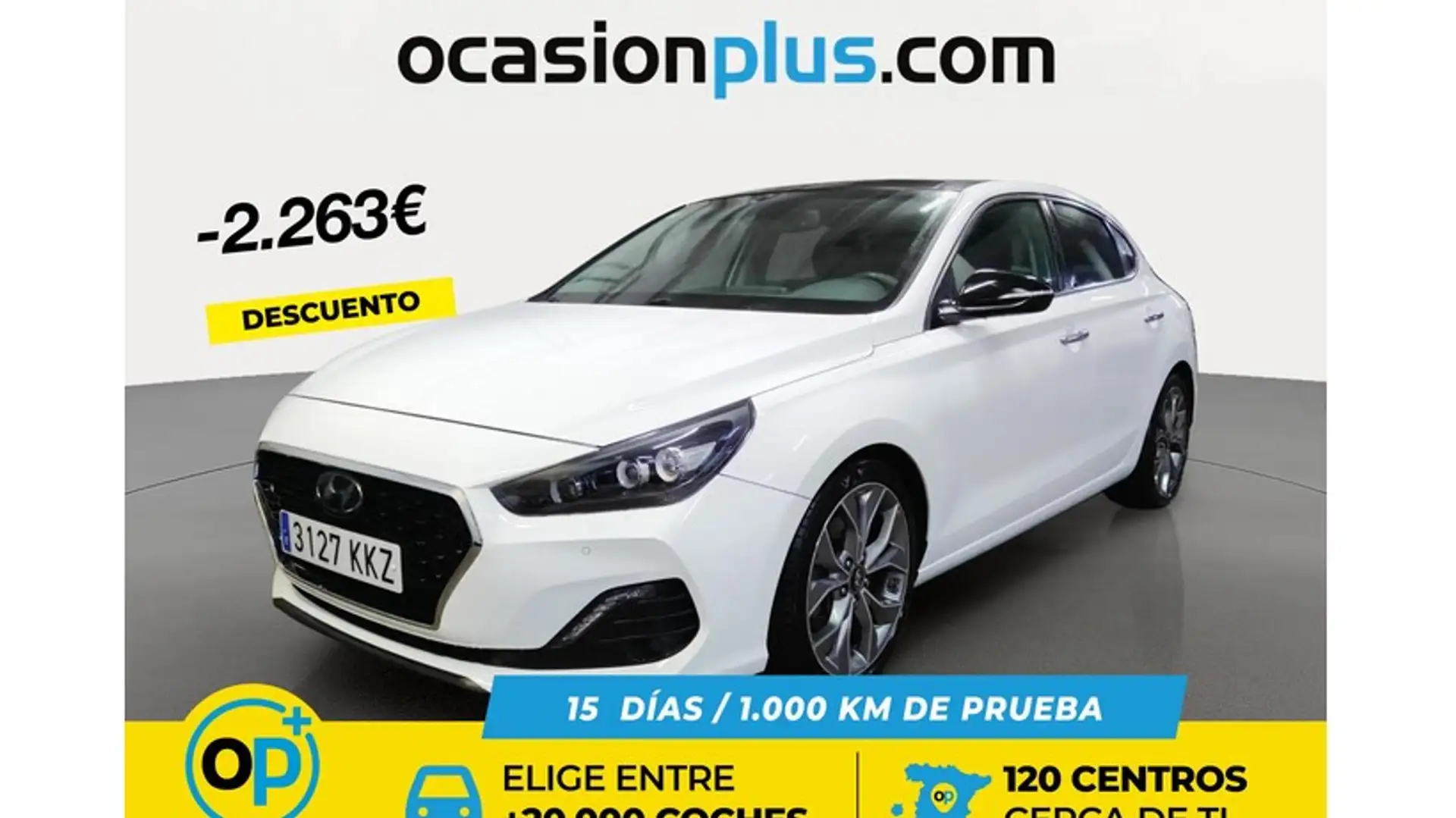 Hyundai i30 FB 1.4 TGDI Style DT 140 Blanc - 1