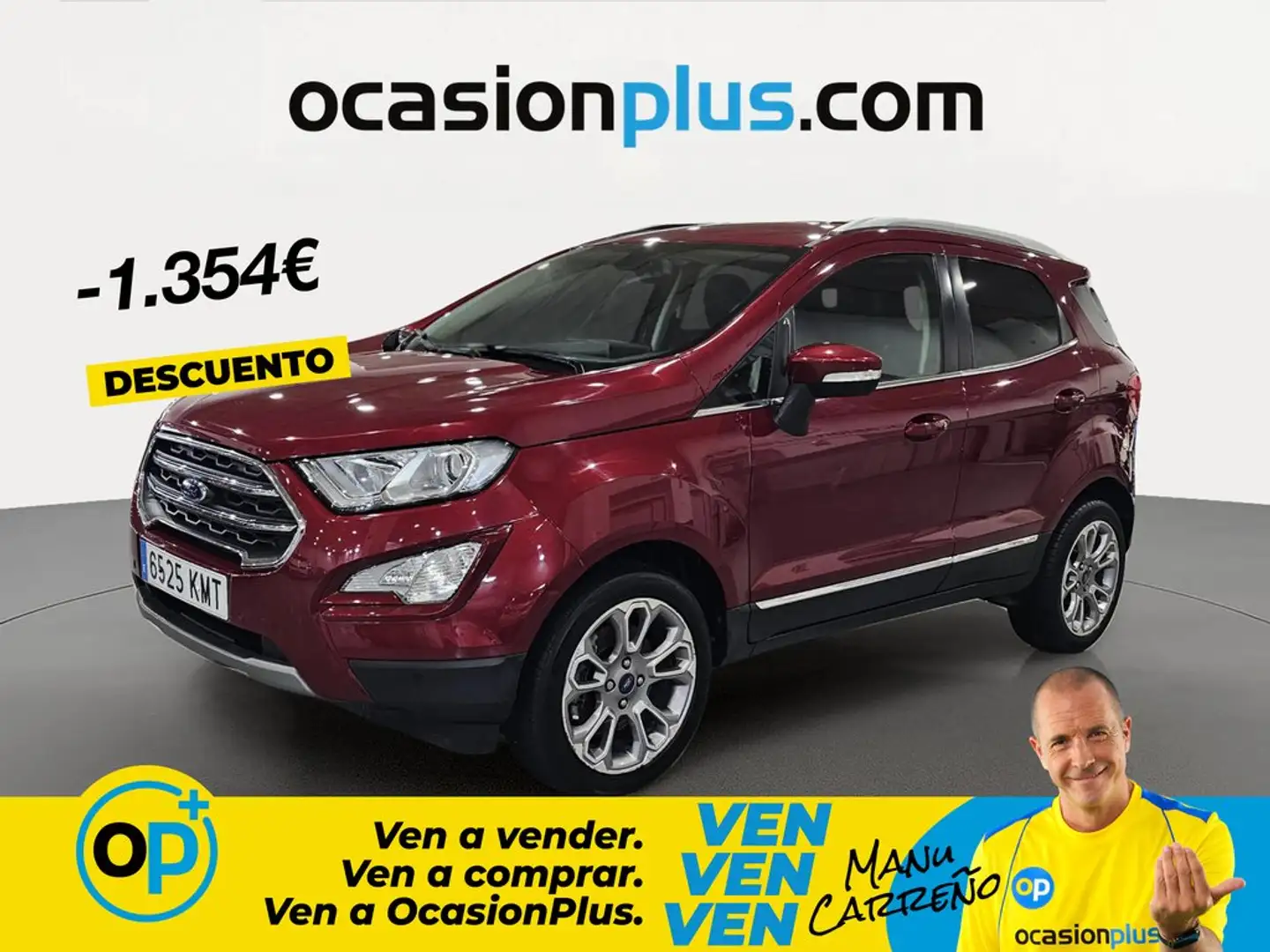 Ford EcoSport 1.0 EcoBoost Titanium Aut. 125 Rojo - 1