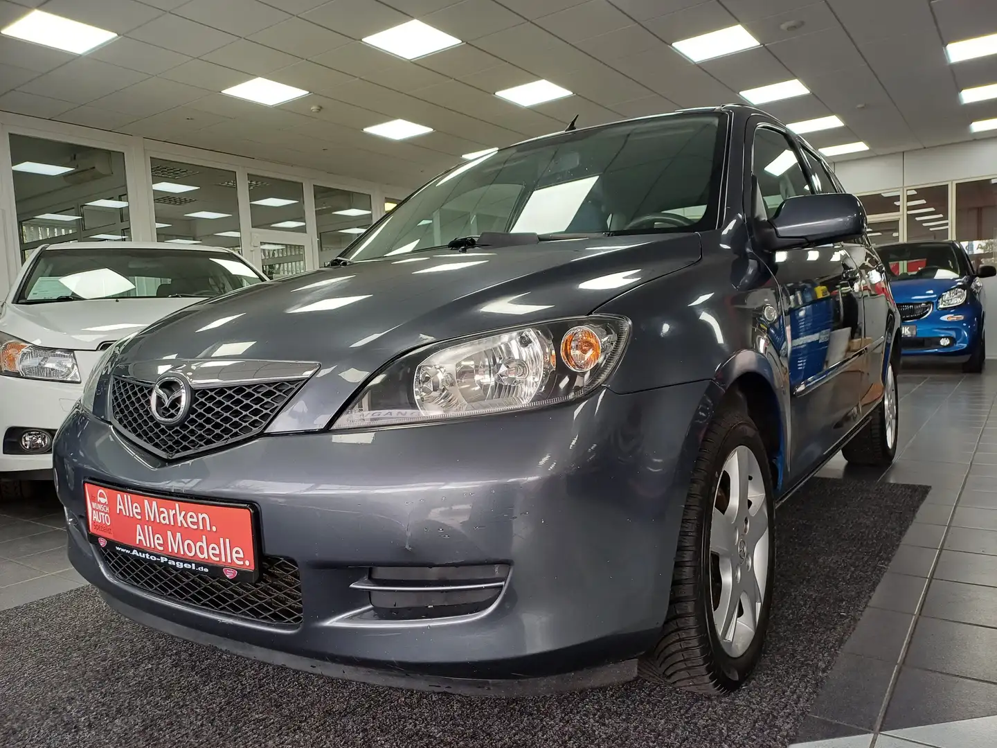 Mazda 2 1.4 Active Klima Allwetter / TÜV & Service NEU Gris - 1