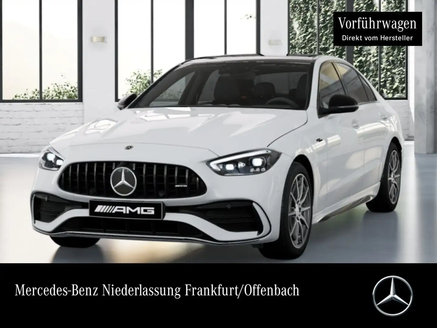 Mercedes-Benz C 43 AMG C 43 4M NIGHT+PANO+360+AHK+BURMESTER+KEYLESS+9G Blanco - 1