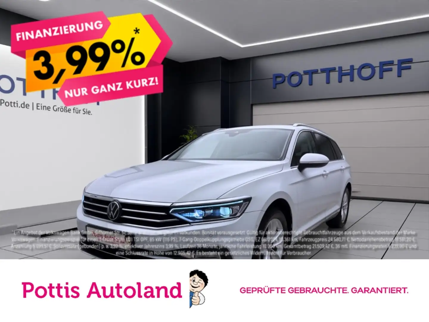Volkswagen Passat Variant 2.0 TDI DSG ELEGANCE NAVI KAMERA LED Weiß - 1