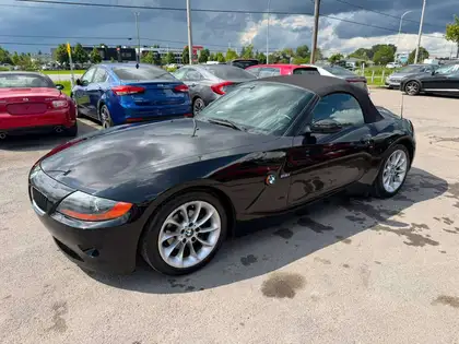 Black 2003 BMW Z4 Convertible Rear-Wheel Drive Automatic