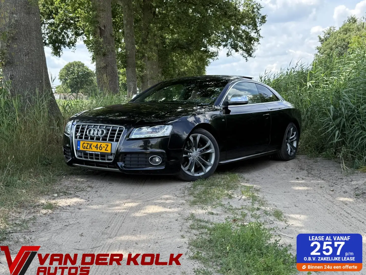 Audi S5 4.2 FSI S5 S-Line Panorama Leder Navi Cruise LED Zwart - 1