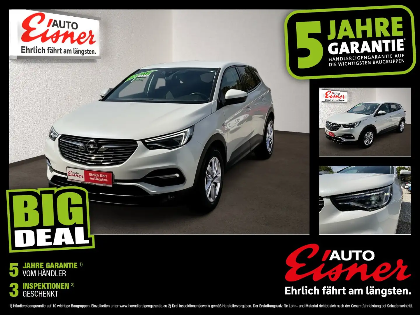 Opel Grandland X 1.5 D Edition AUT DynLicht Kam. LED Weiß - 1