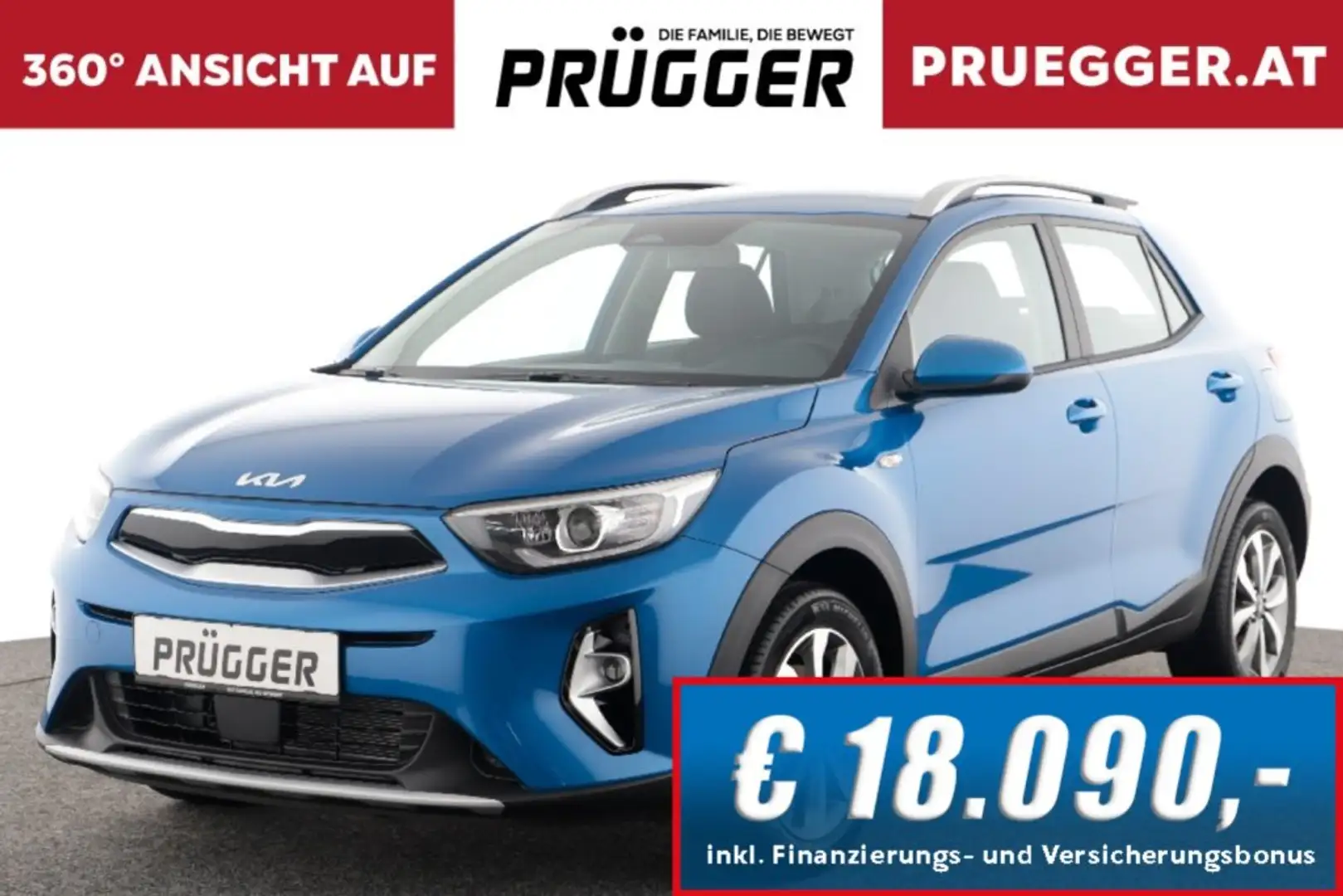 Kia Stonic 1.0 TGDI SILBER CARPLAY RÜCKFAHRKAMERA ALUF Blau - 1