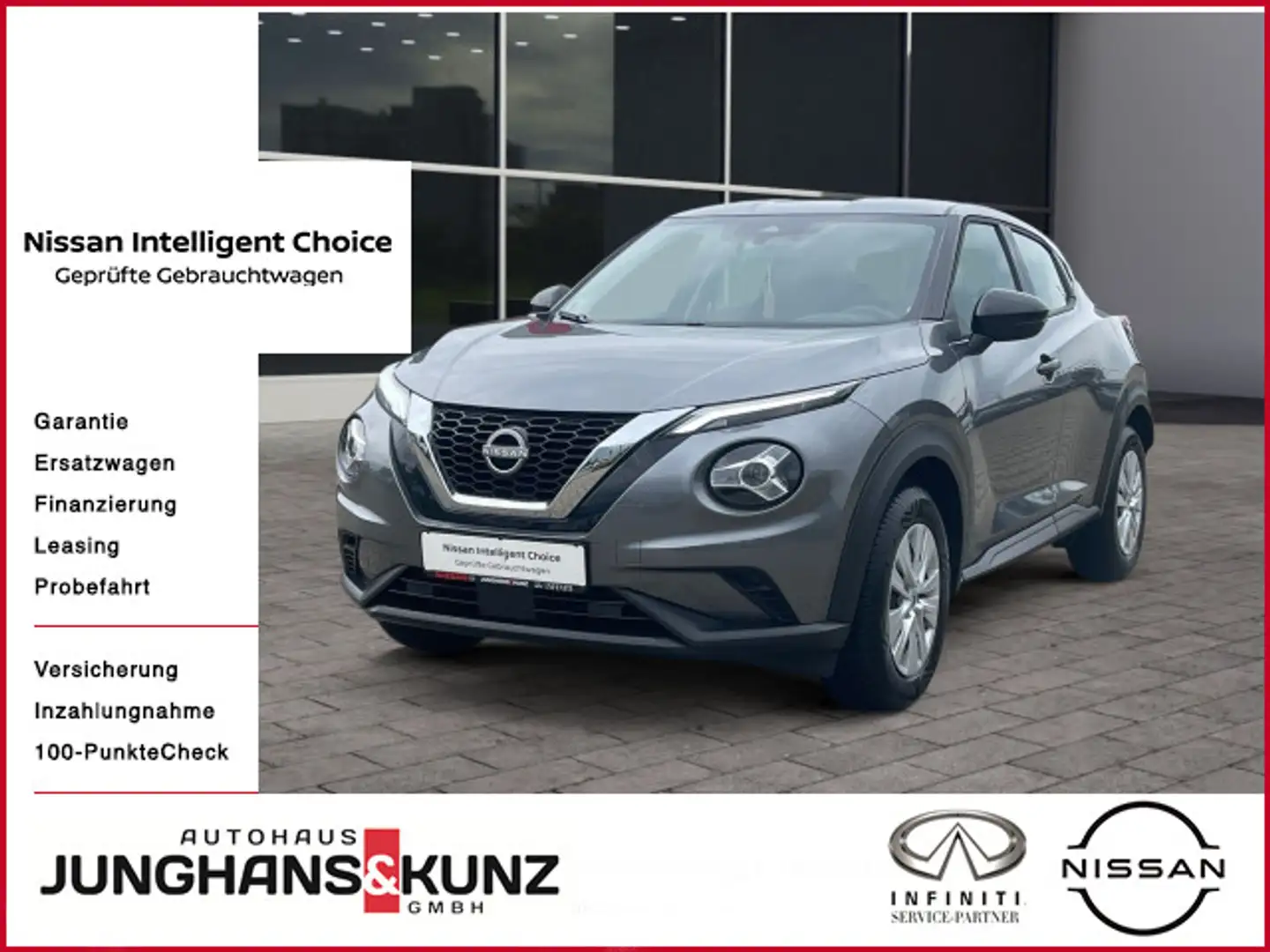 Nissan Juke 1.0 DIG-T 6MT Klima DAB Bluetooth Gris - 1