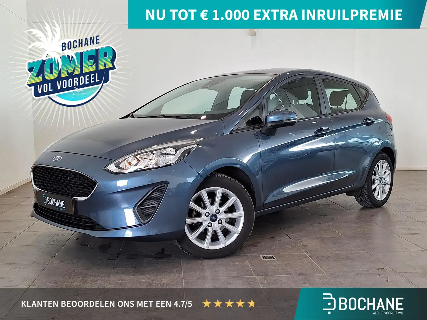 Ford Fiesta 1.1 Trend | Navigatie | Airco | Cruise Control | L Blauw - 1